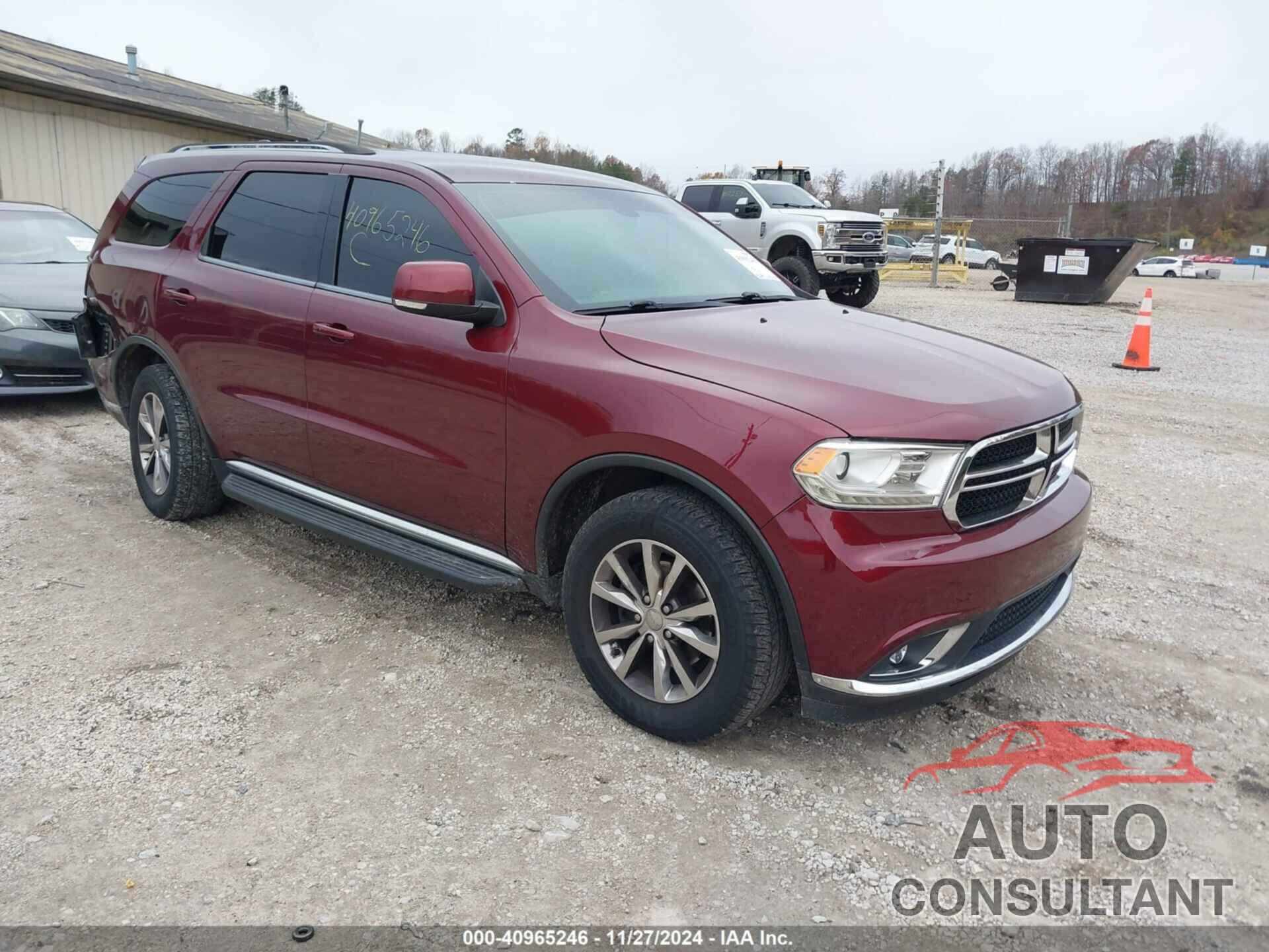 DODGE DURANGO 2016 - 1C4RDJDG3GC484814