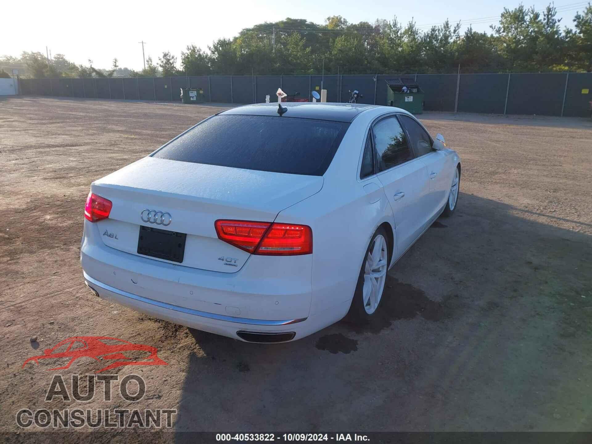 AUDI A8 L 2013 - WAUR2AFD2DN012514