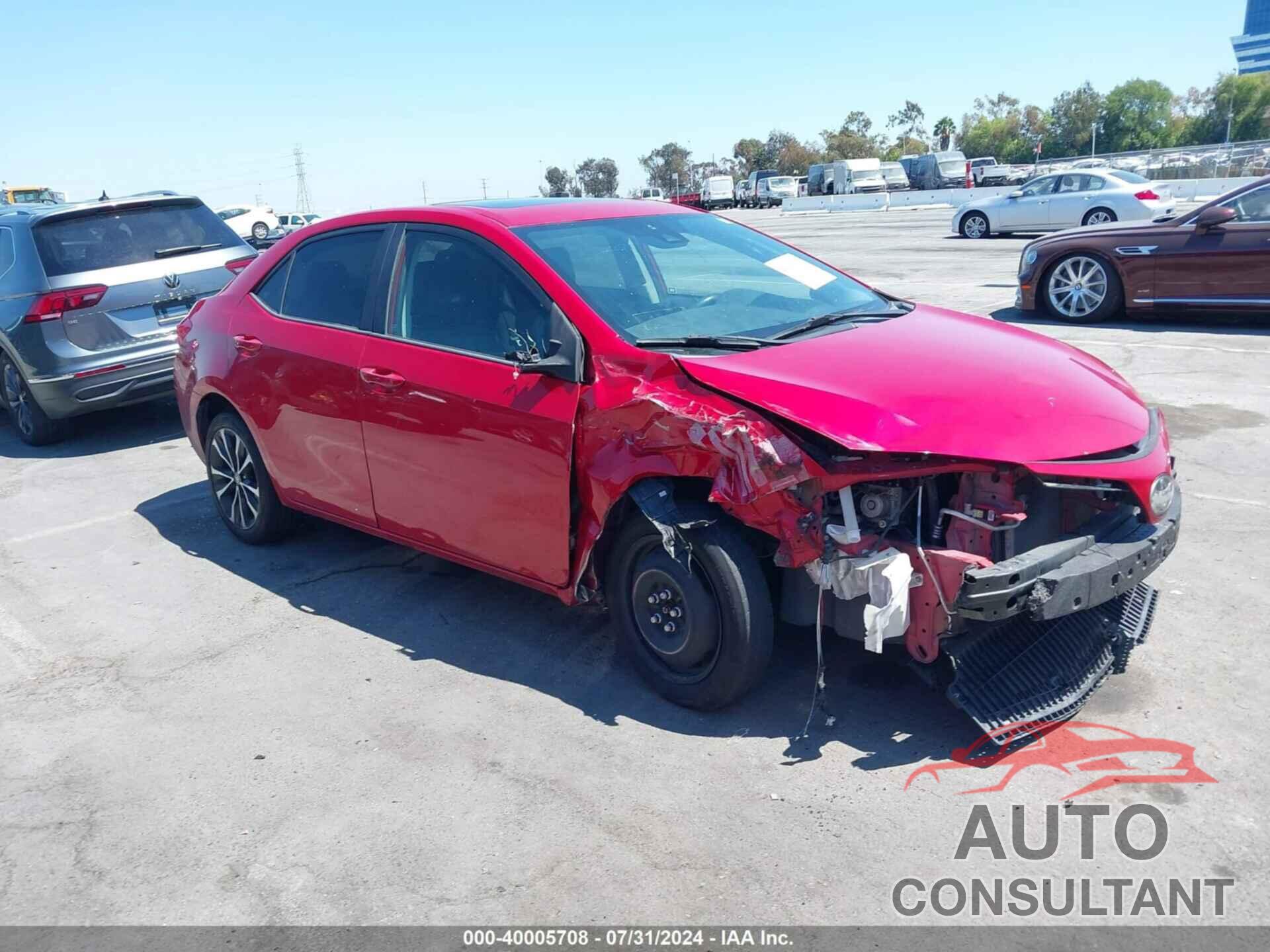 TOYOTA COROLLA 2017 - 2T1BURHE1HC806769