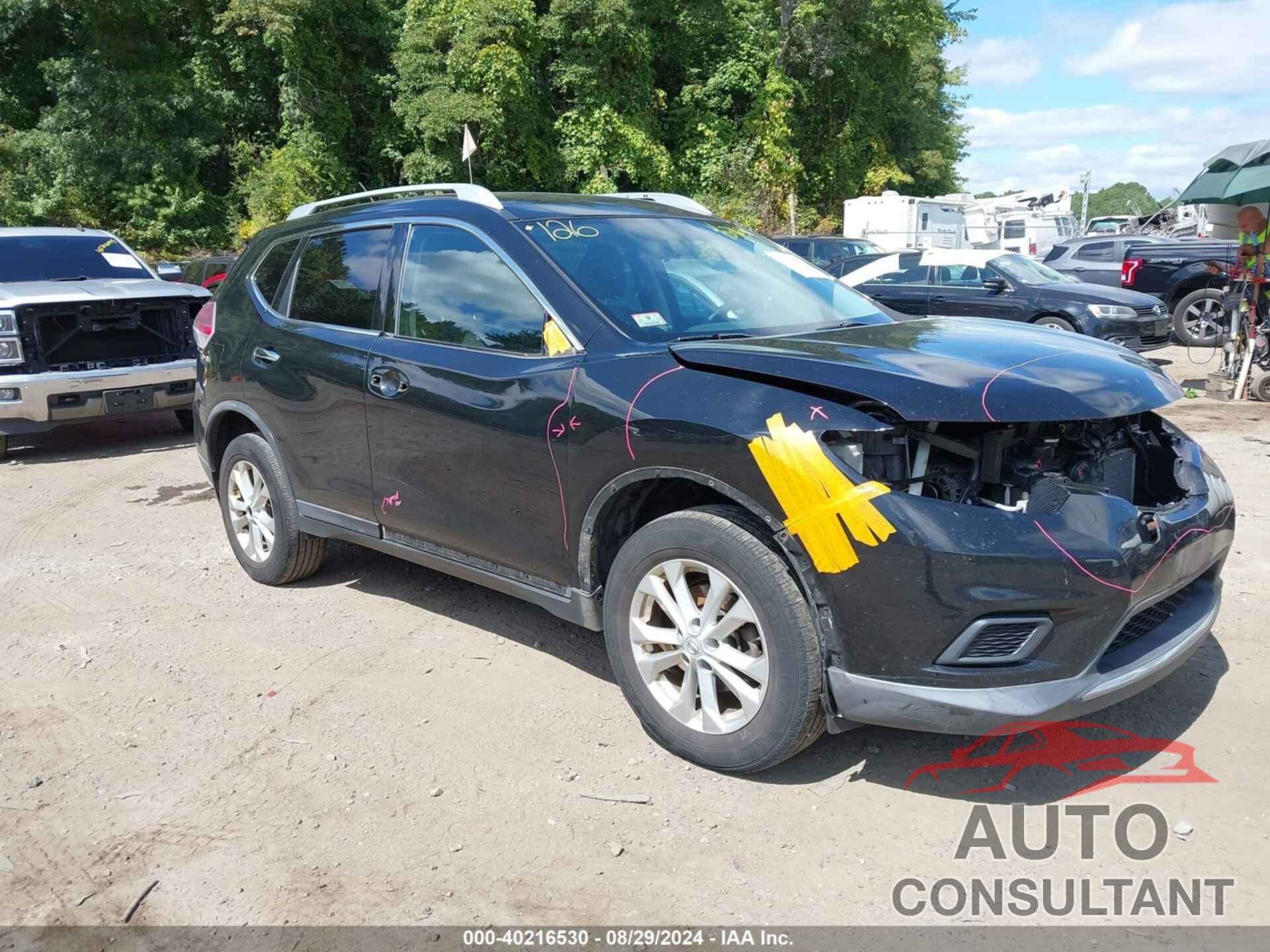 NISSAN ROGUE 2016 - KNMAT2MVXGP702860