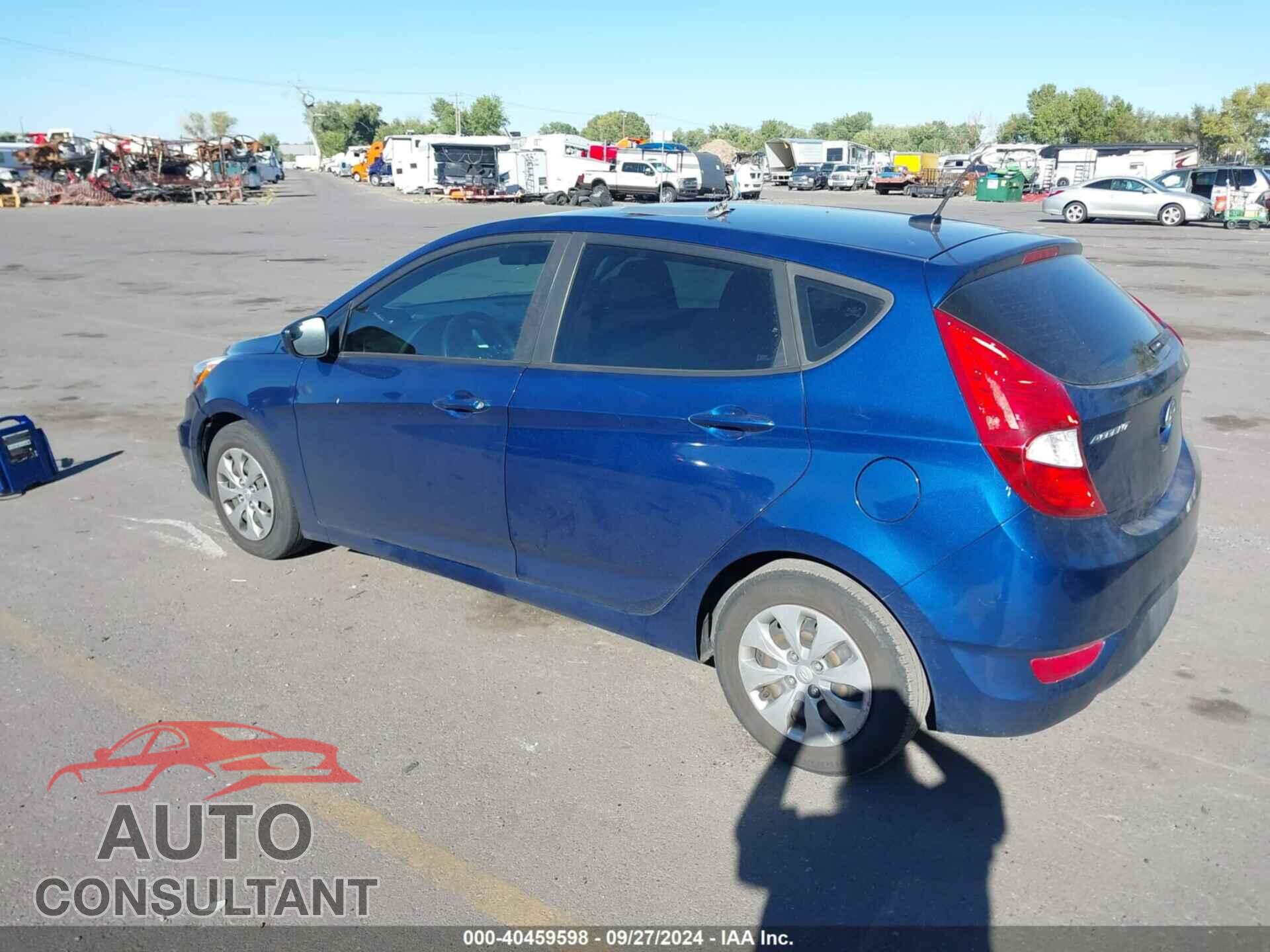 HYUNDAI ACCENT 2016 - KMHCT5AE9GU289972
