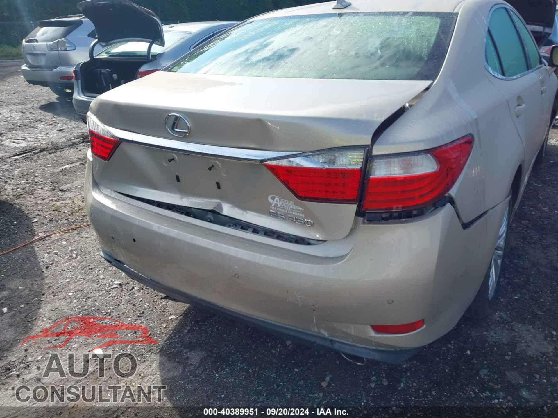 LEXUS ES 350 2013 - JTHBK1GG2D2010453