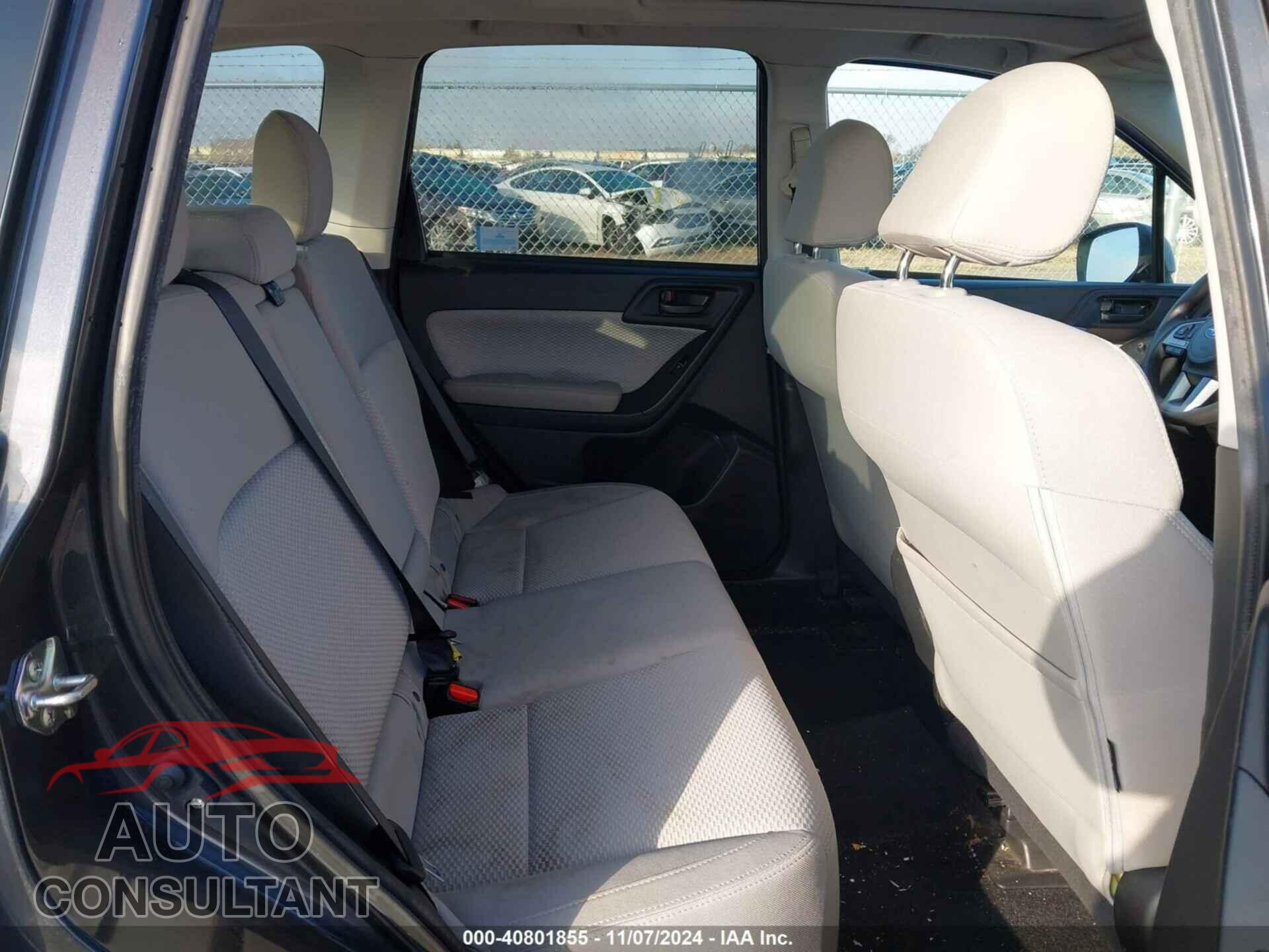 SUBARU FORESTER 2018 - JF2SJAEC5JH608048