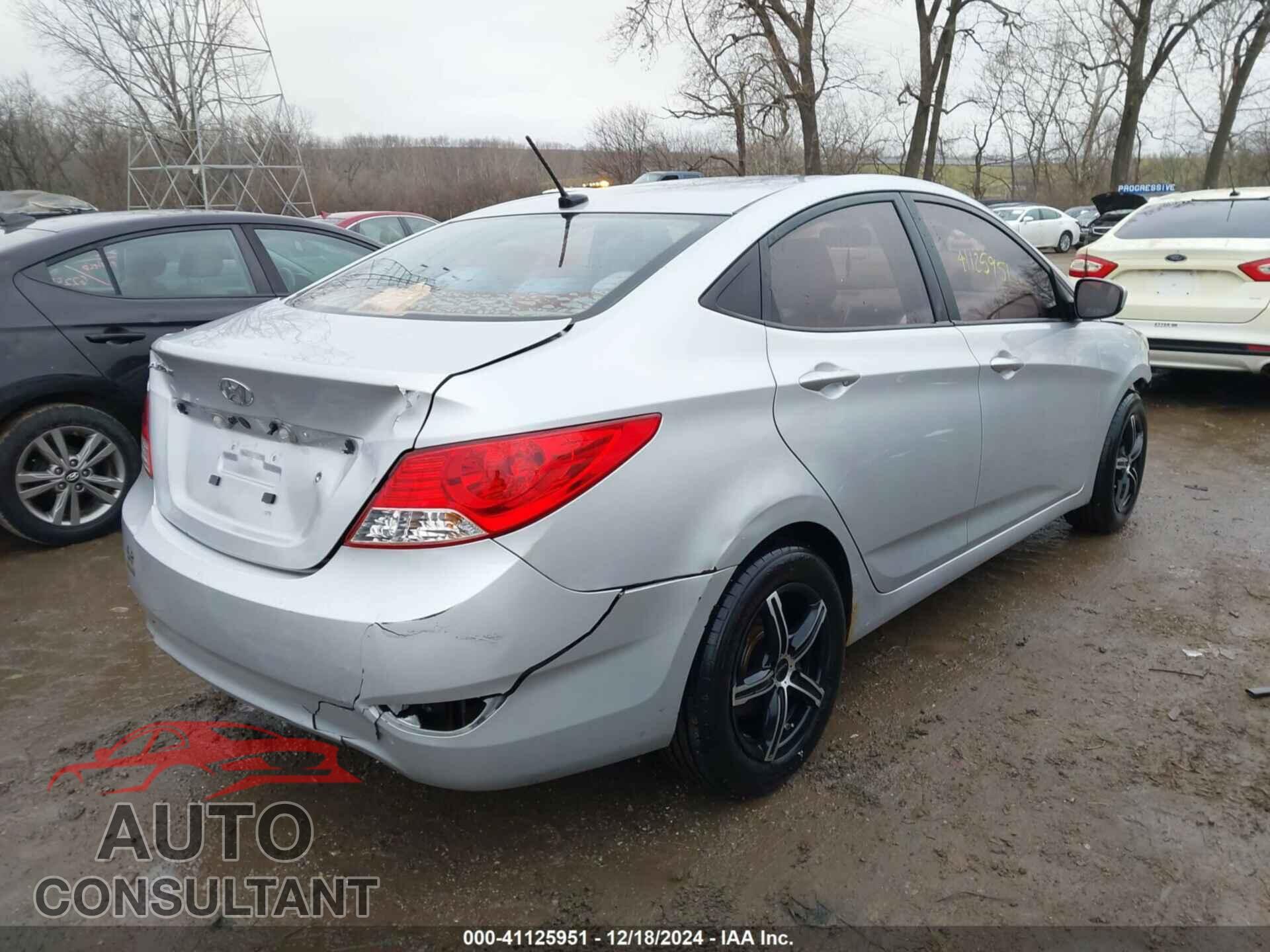 HYUNDAI ACCENT 2012 - KMHCT4AE6CU243262