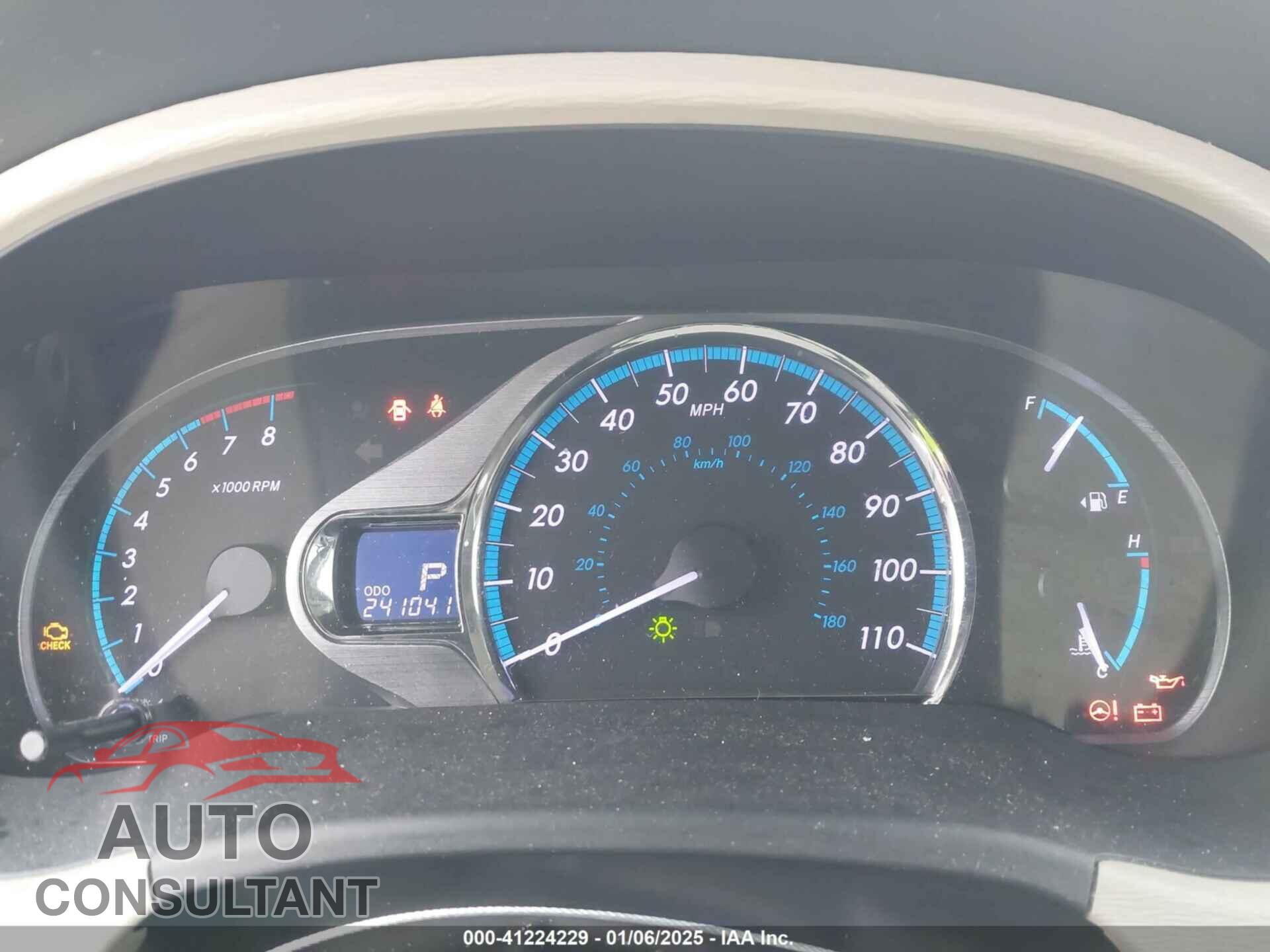 TOYOTA SIENNA 2012 - 5TDYK3DC5CS267459
