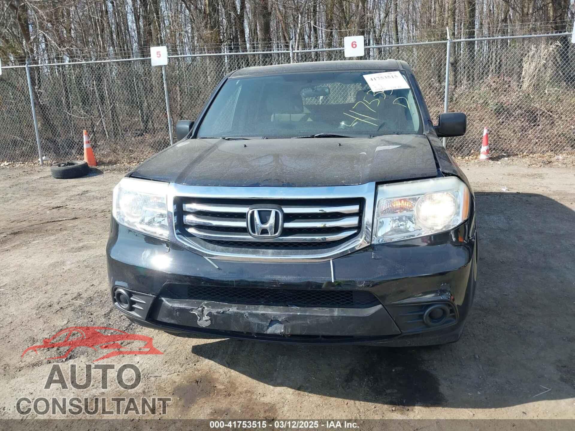 HONDA PILOT 2014 - 5FNYF4H22EB015512