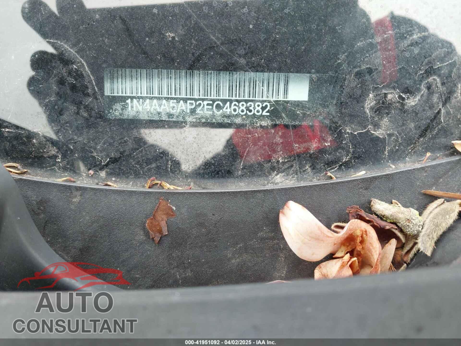NISSAN MAXIMA 2014 - 1N4AA5AP2EC468382