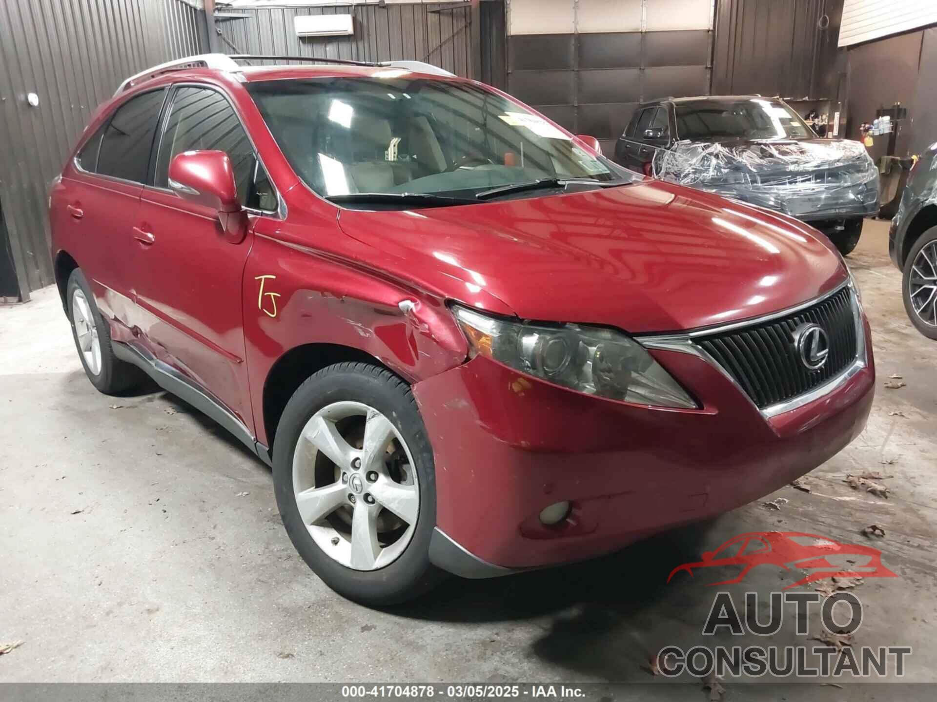 LEXUS RX 350 2012 - JTJBK1BAXC2447441