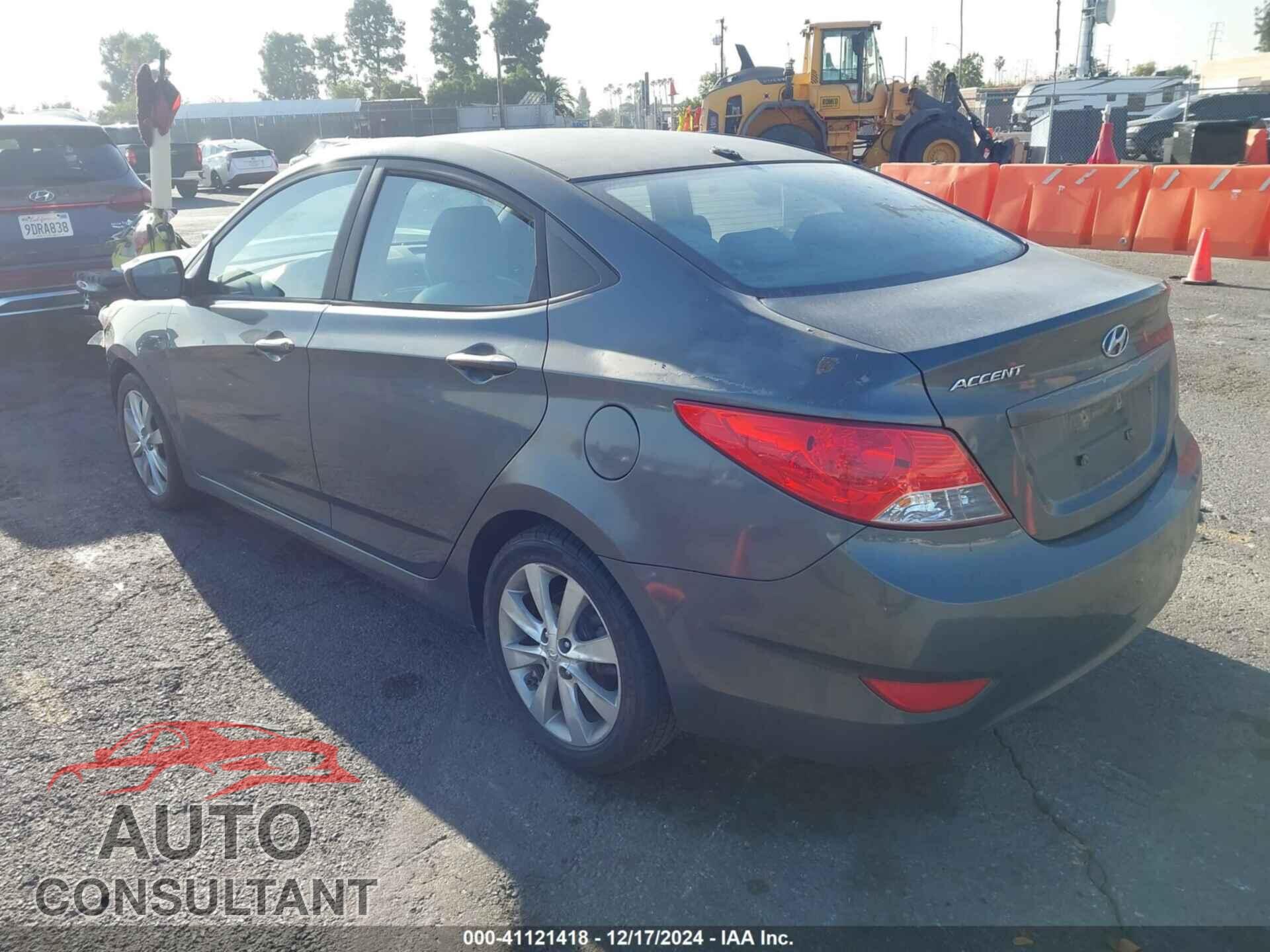 HYUNDAI ACCENT 2012 - KMHCU4AEXCU057981