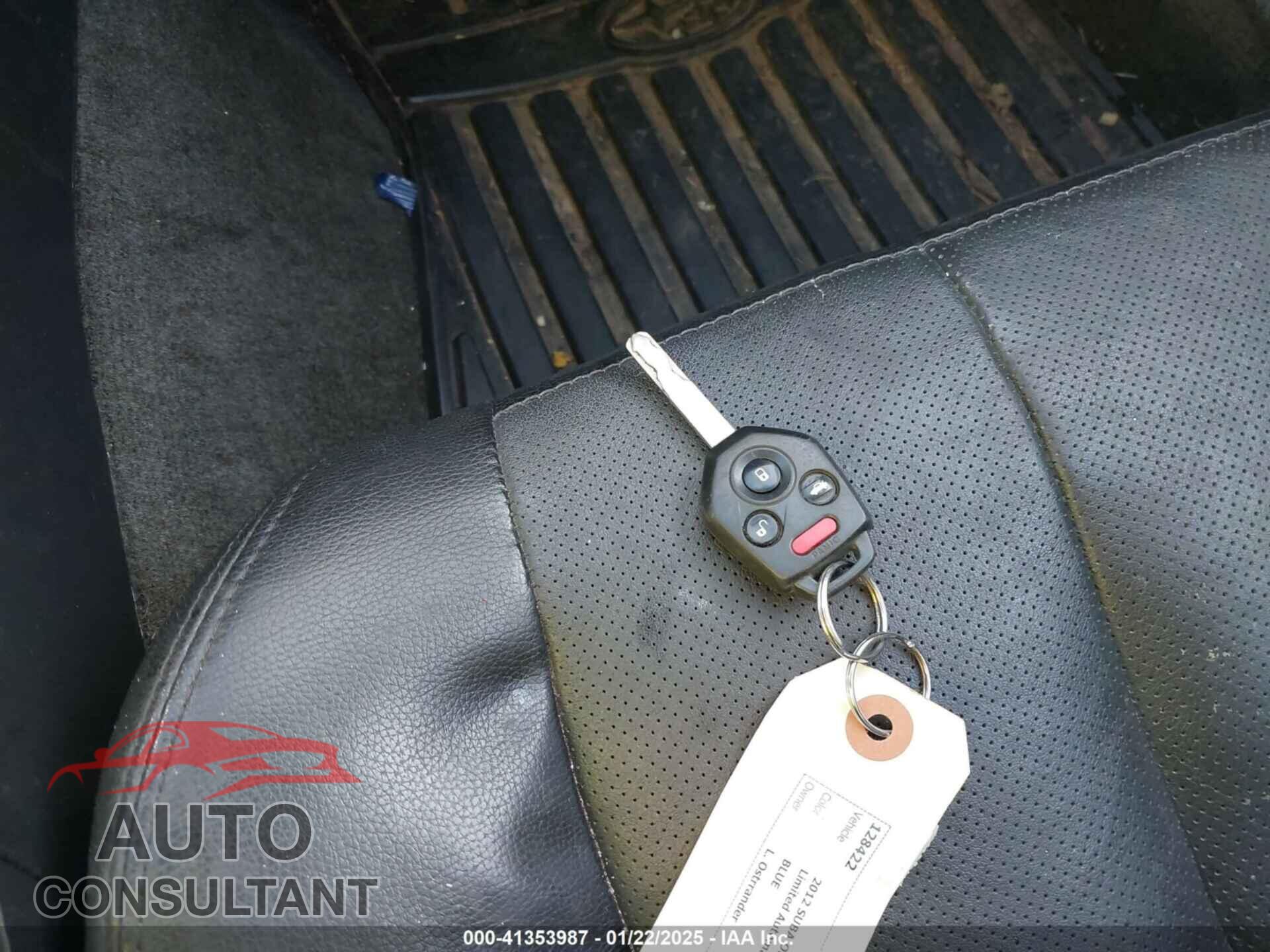 SUBARU OUTBACK 2012 - 4S4BRDKC0C2216917