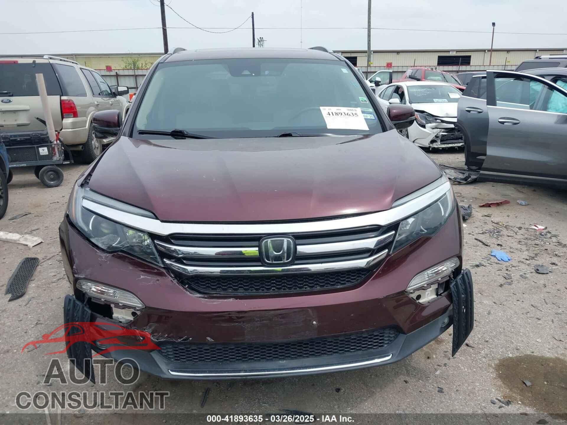 HONDA PILOT 2017 - 5FNYF5H90HB025169
