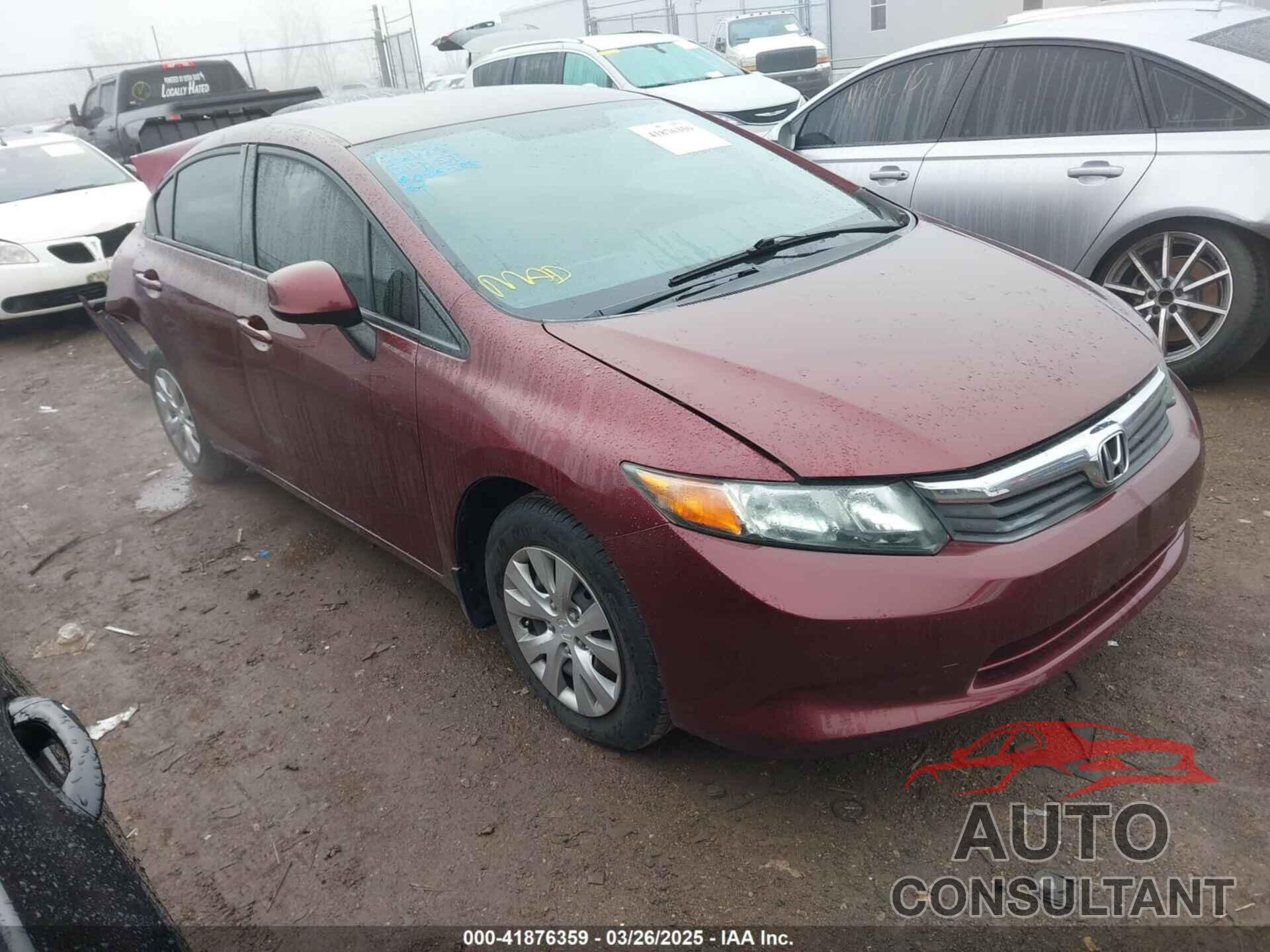 HONDA CIVIC 2012 - 19XFB2F56CE036533