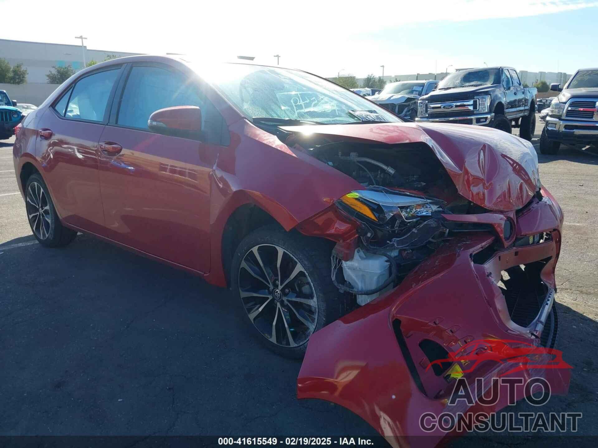 TOYOTA COROLLA 2019 - 2T1BURHE1KC136289