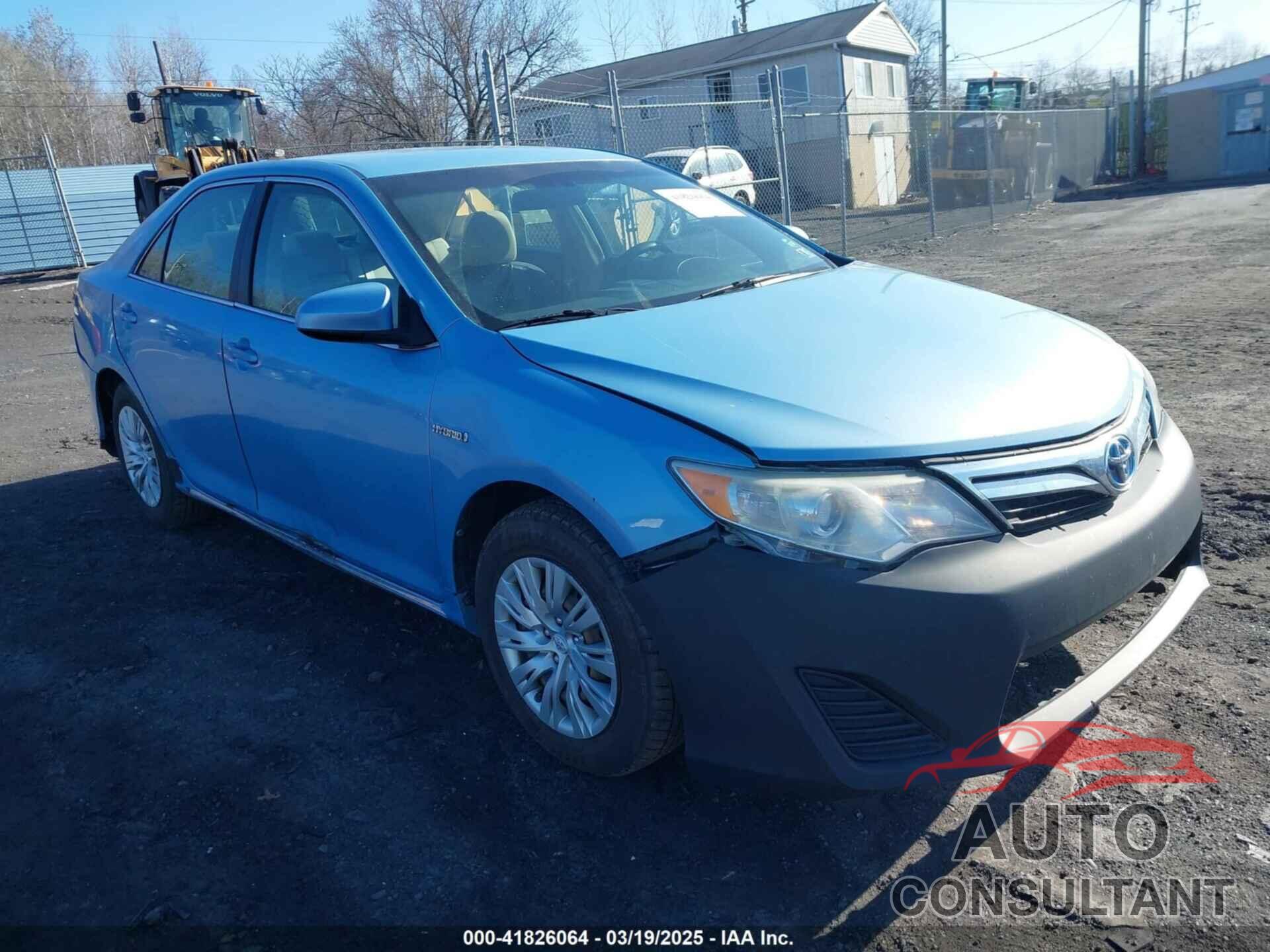 TOYOTA CAMRY HYBRID 2012 - 4T1BD1FK1CU045159