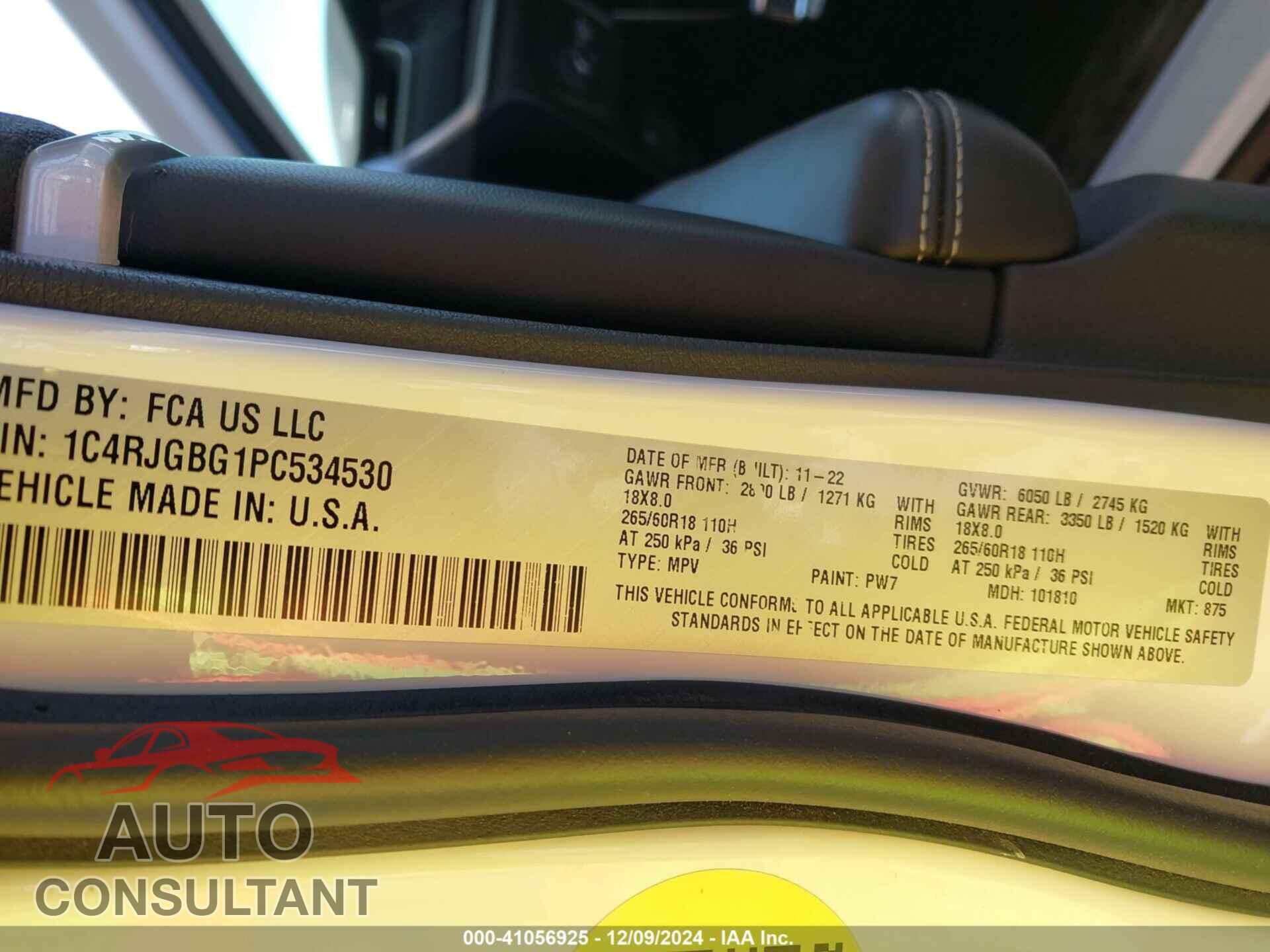 JEEP GRAND CHEROKEE 2023 - 1C4RJGBG1PC534530