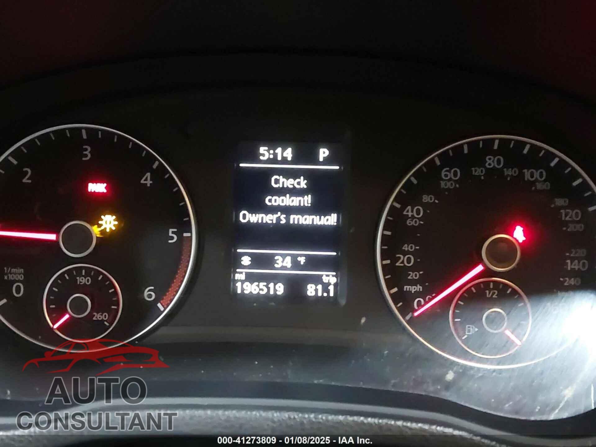 VOLKSWAGEN PASSAT 2015 - 1VWCV7A33FC089079