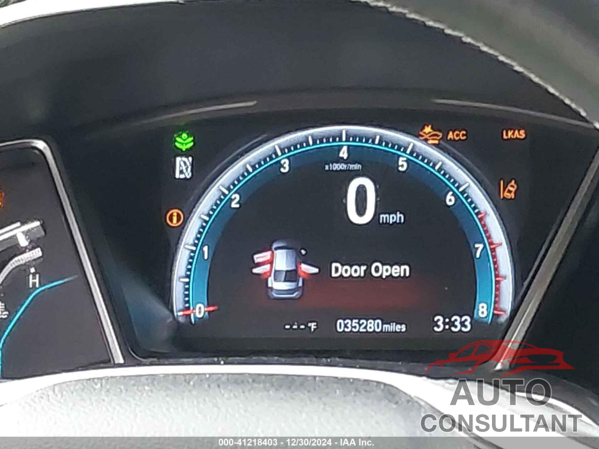 HONDA CIVIC 2019 - 19XFC1F70KE018732