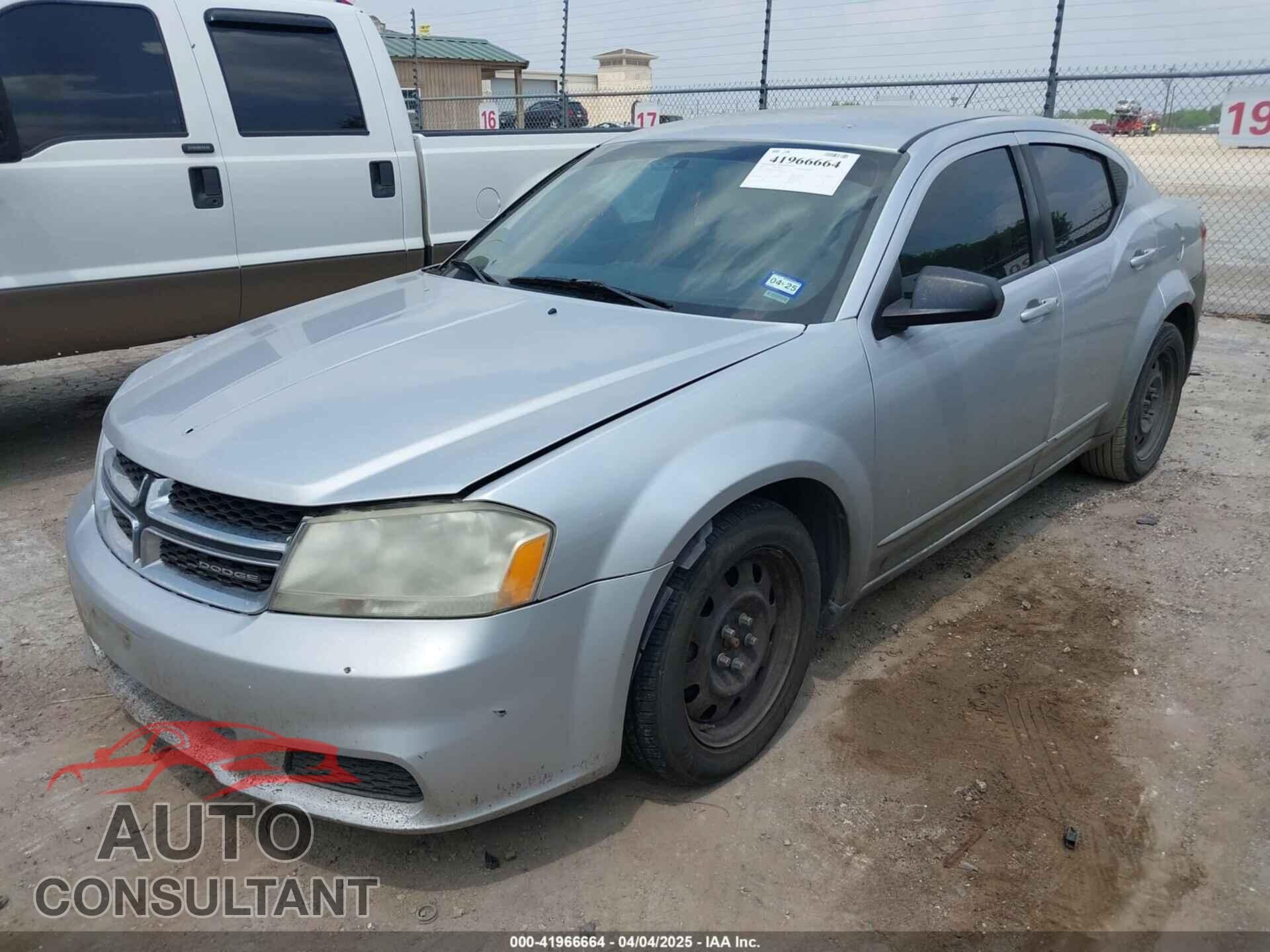 DODGE AVENGER 2012 - 1C3CDZAB0CN167914