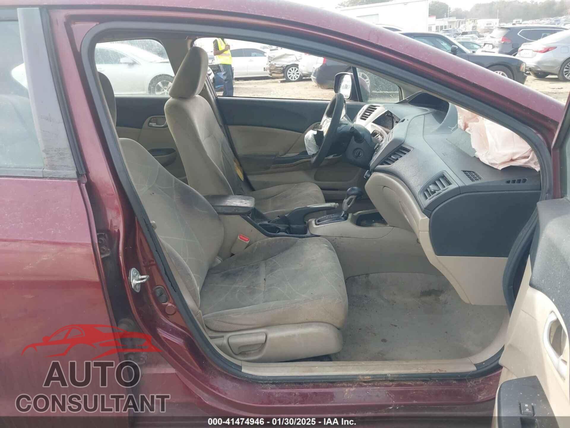 HONDA CIVIC 2012 - 19XFB2F51CE027559