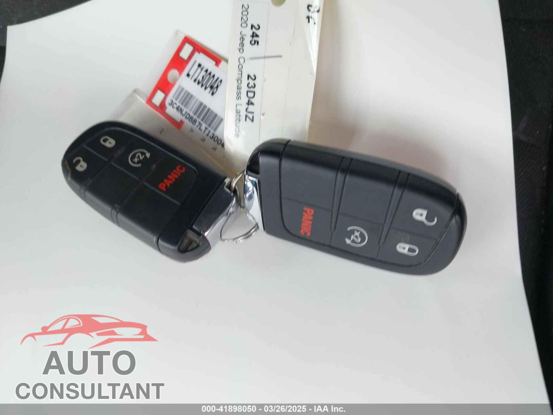 JEEP COMPASS 2020 - 3C4NJDBB7LT130048
