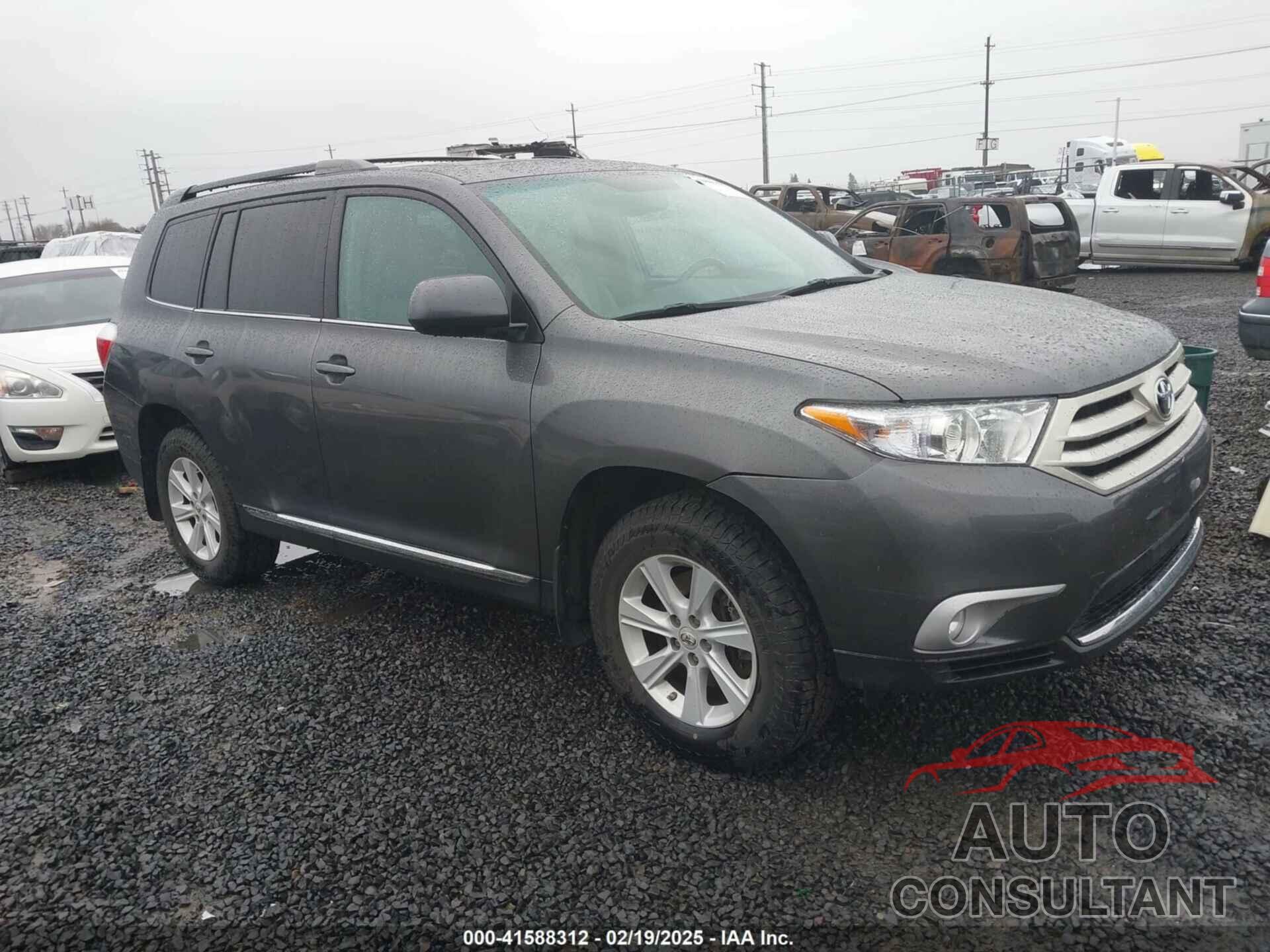 TOYOTA HIGHLANDER 2012 - 5TDBK3EH5CS148763