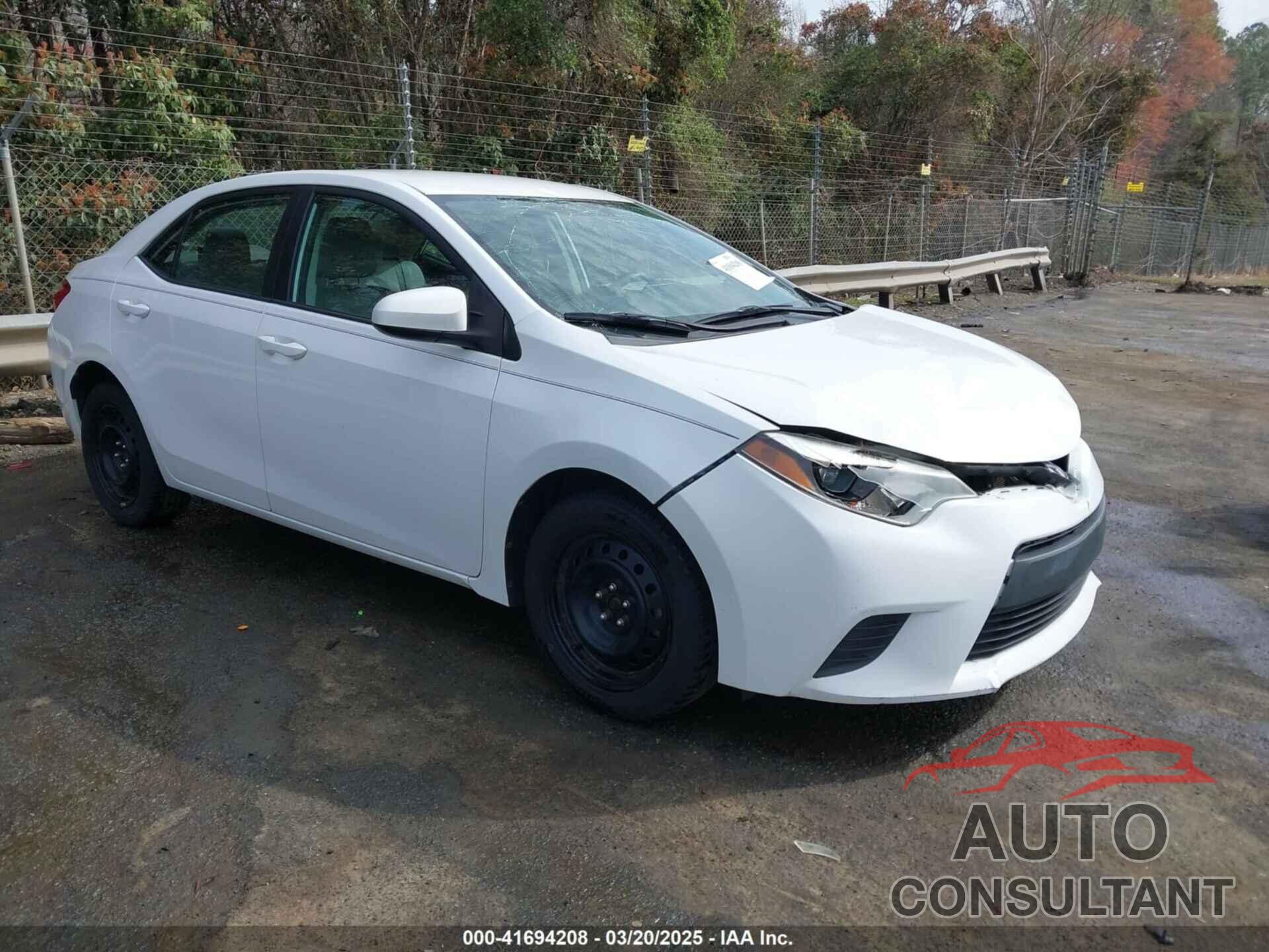 TOYOTA COROLLA 2014 - 2T1BURHE5EC189470