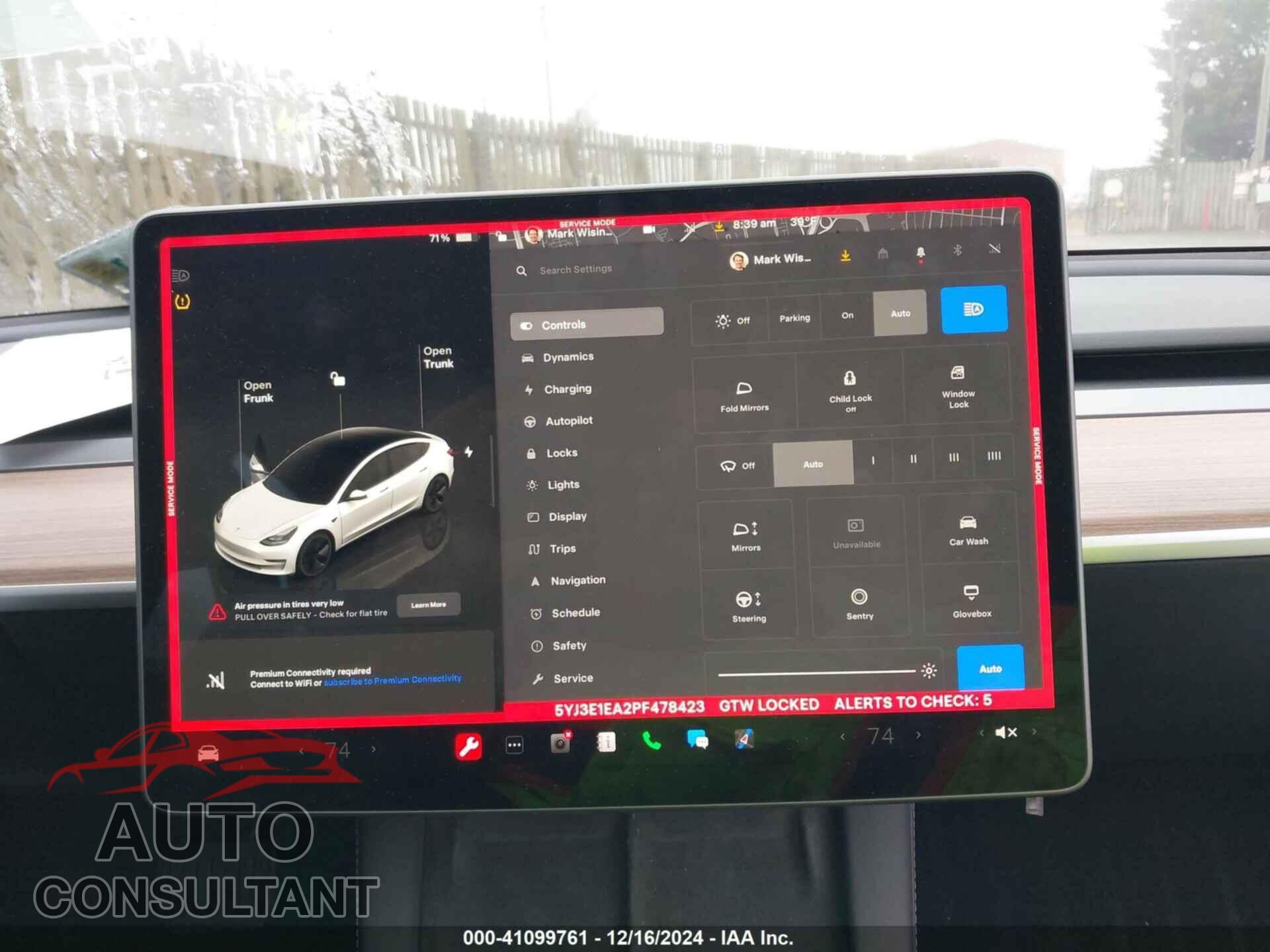 TESLA MODEL 3 2023 - 5YJ3E1EA2PF478423
