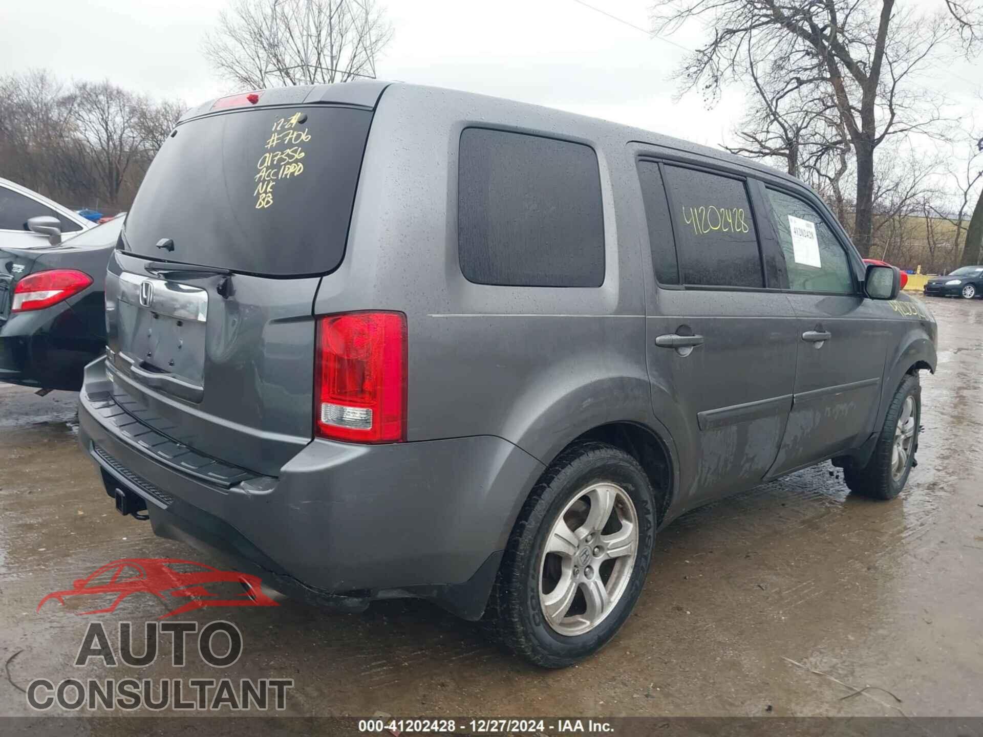 HONDA PILOT 2013 - 5FNYF3H59DB017356
