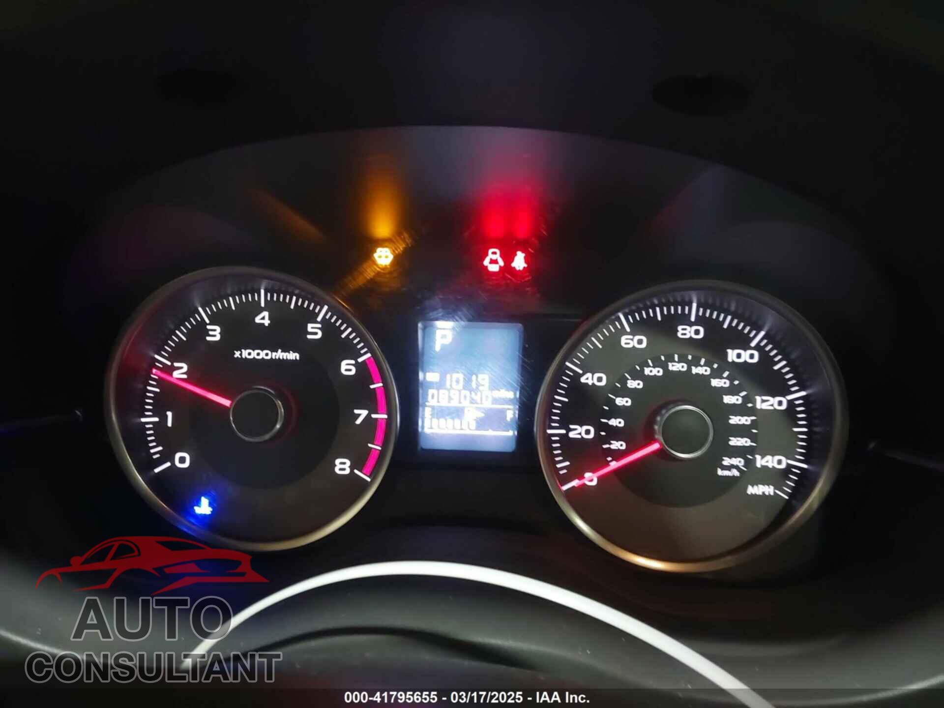 SUBARU FORESTER 2016 - JF2SJAFC7GH463053