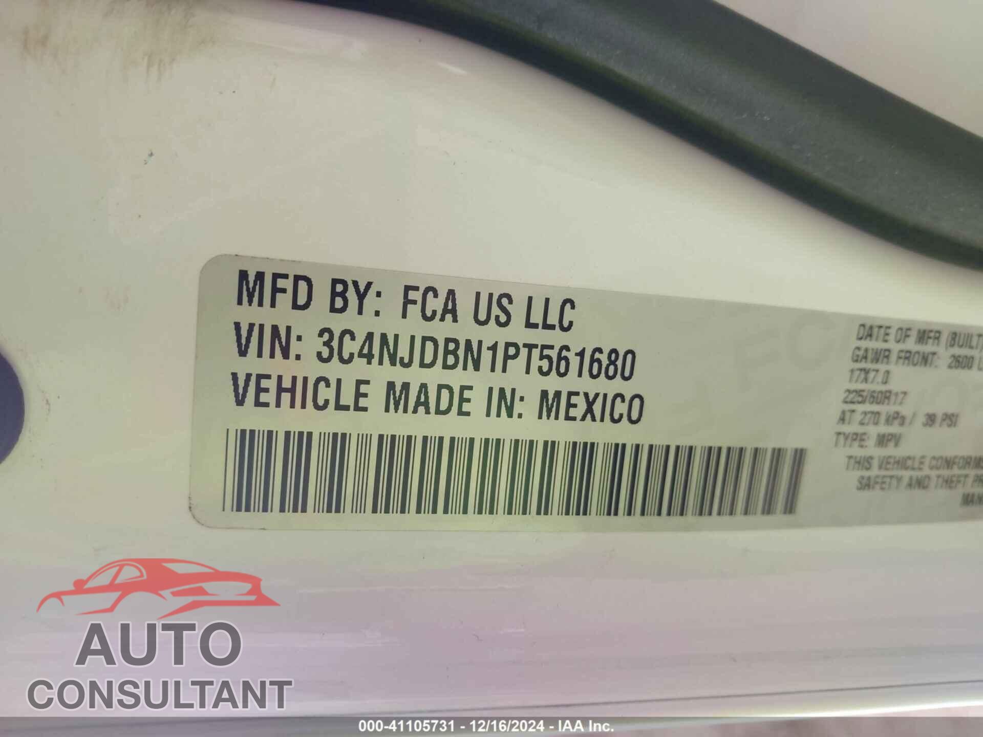 JEEP COMPASS 2023 - 3C4NJDBN1PT561680