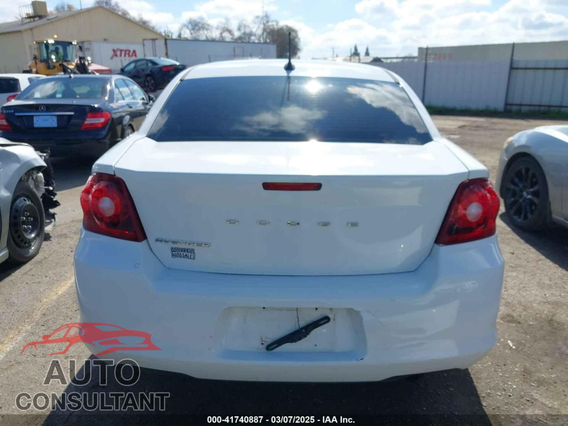 DODGE AVENGER 2013 - 1C3CDZAB8DN643585