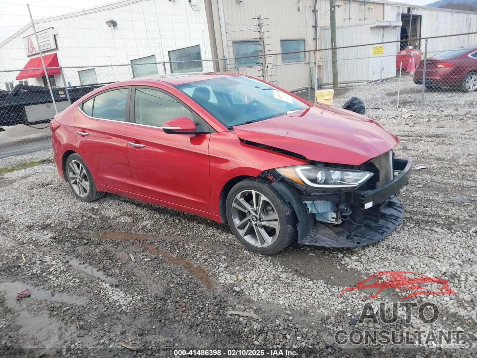 HYUNDAI ELANTRA 2017 - 5NPD84LF7HH122385