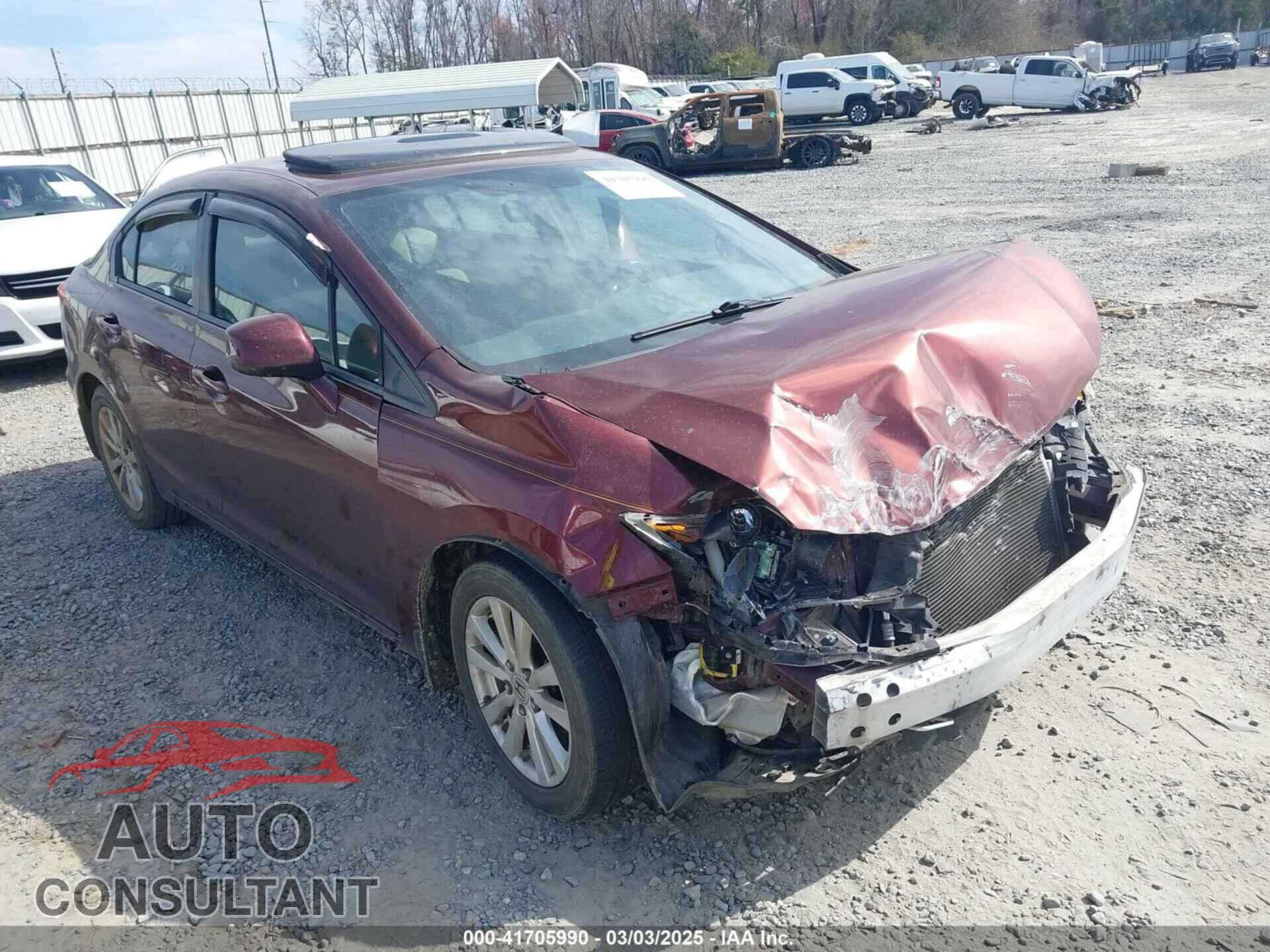 HONDA CIVIC 2012 - 19XFB2F81CE055436