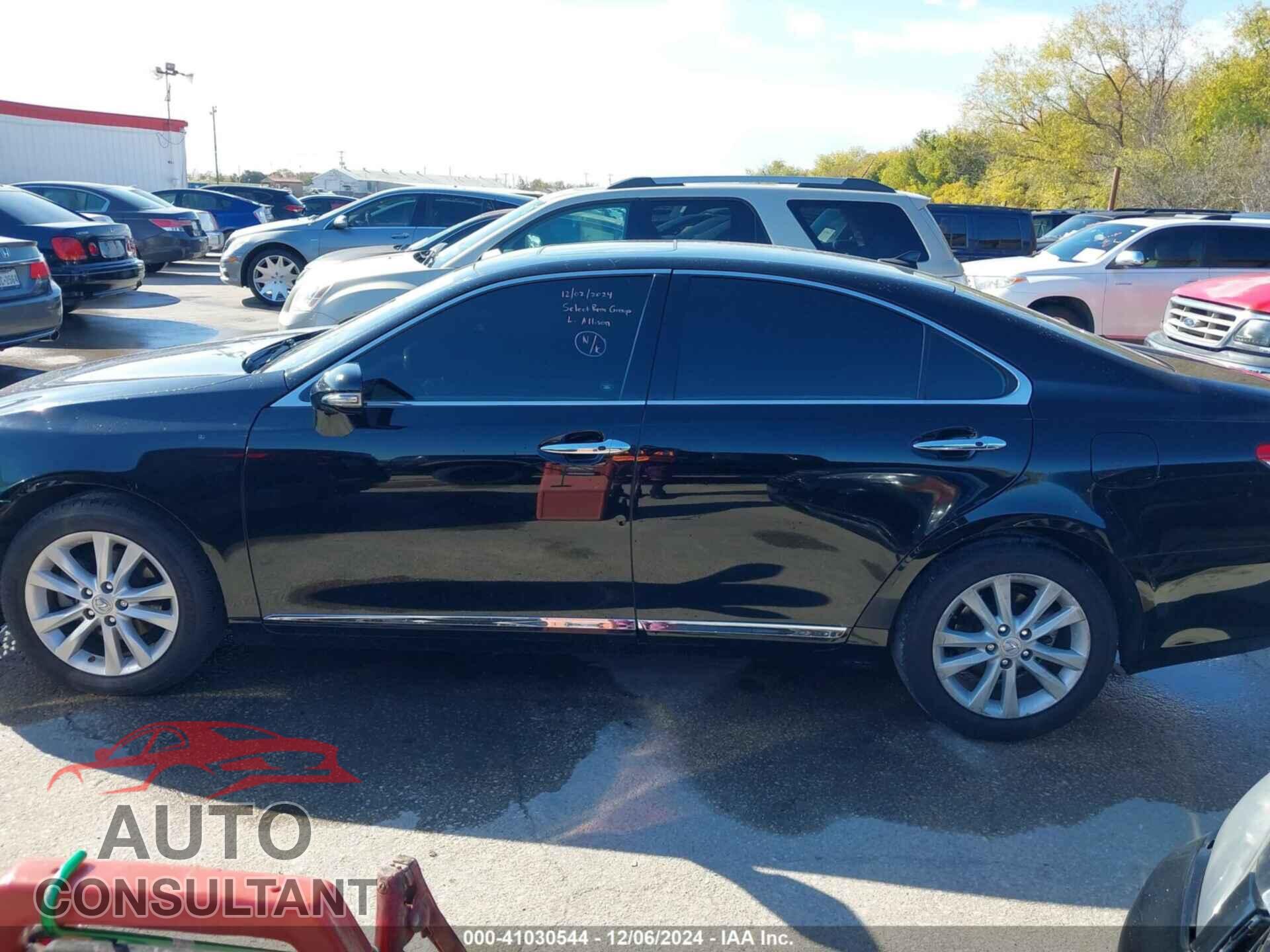 LEXUS ES 350 2012 - JTHBK1EG9C2507775