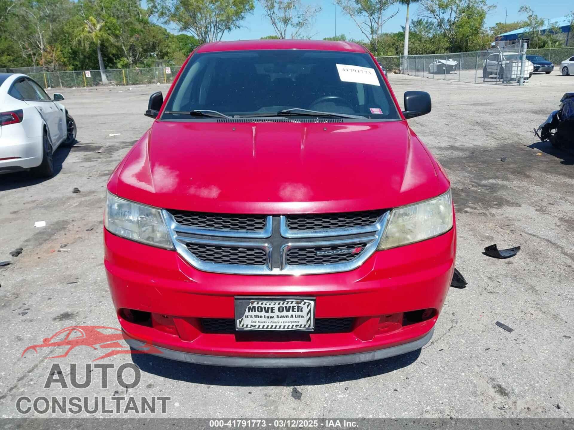DODGE JOURNEY 2012 - 3C4PDCAB0CT324450