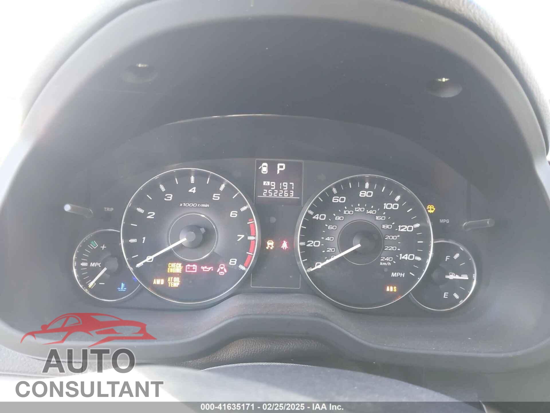 SUBARU OUTBACK 2011 - 4S4BRCCC1B3446693