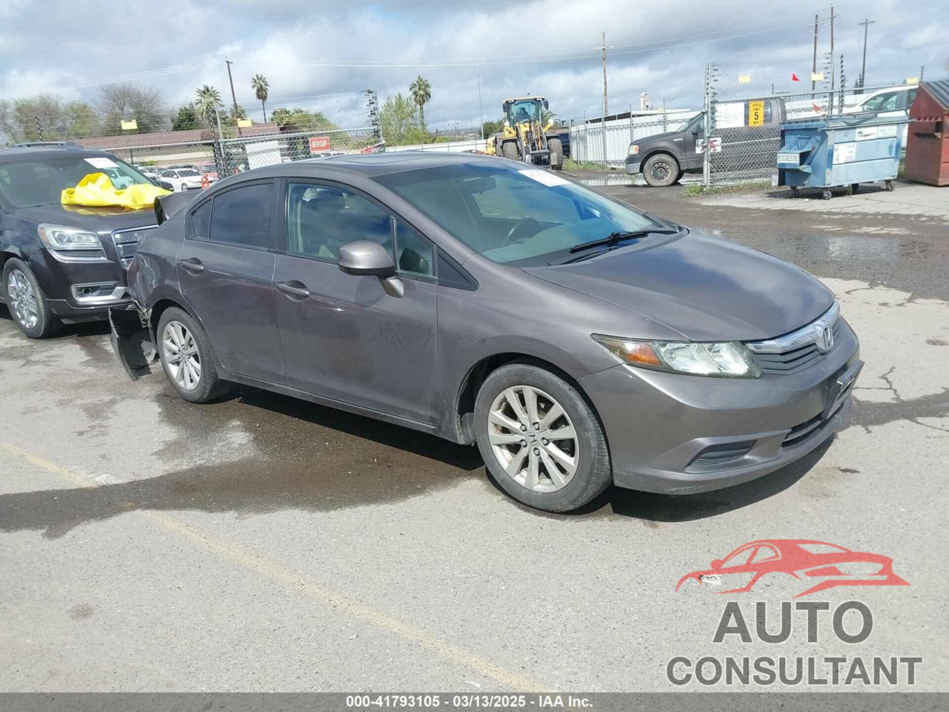 HONDA CIVIC 2012 - 19XFB2F92CE308319