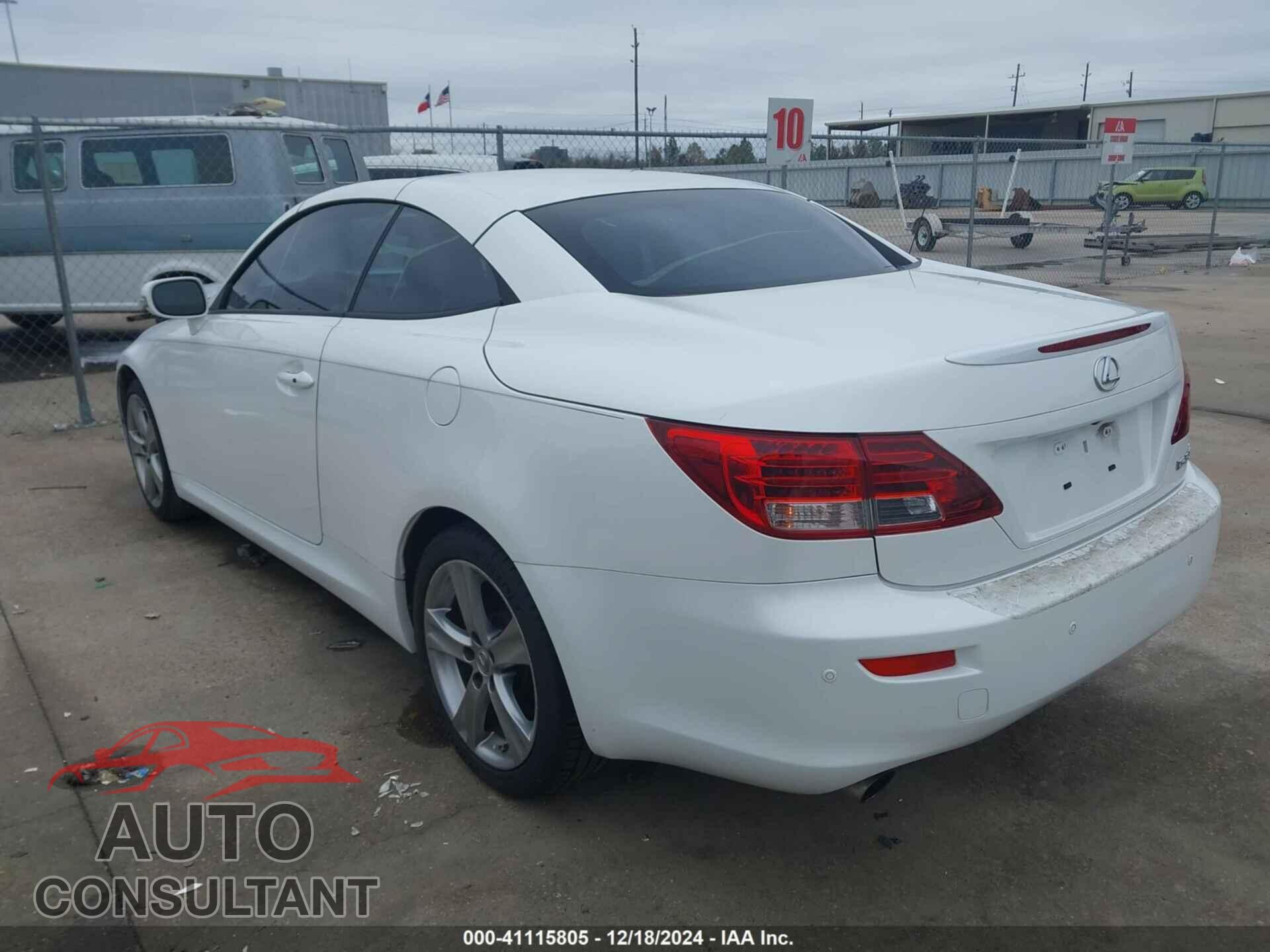 LEXUS IS 350C 2012 - JTHFE2C20C2507220