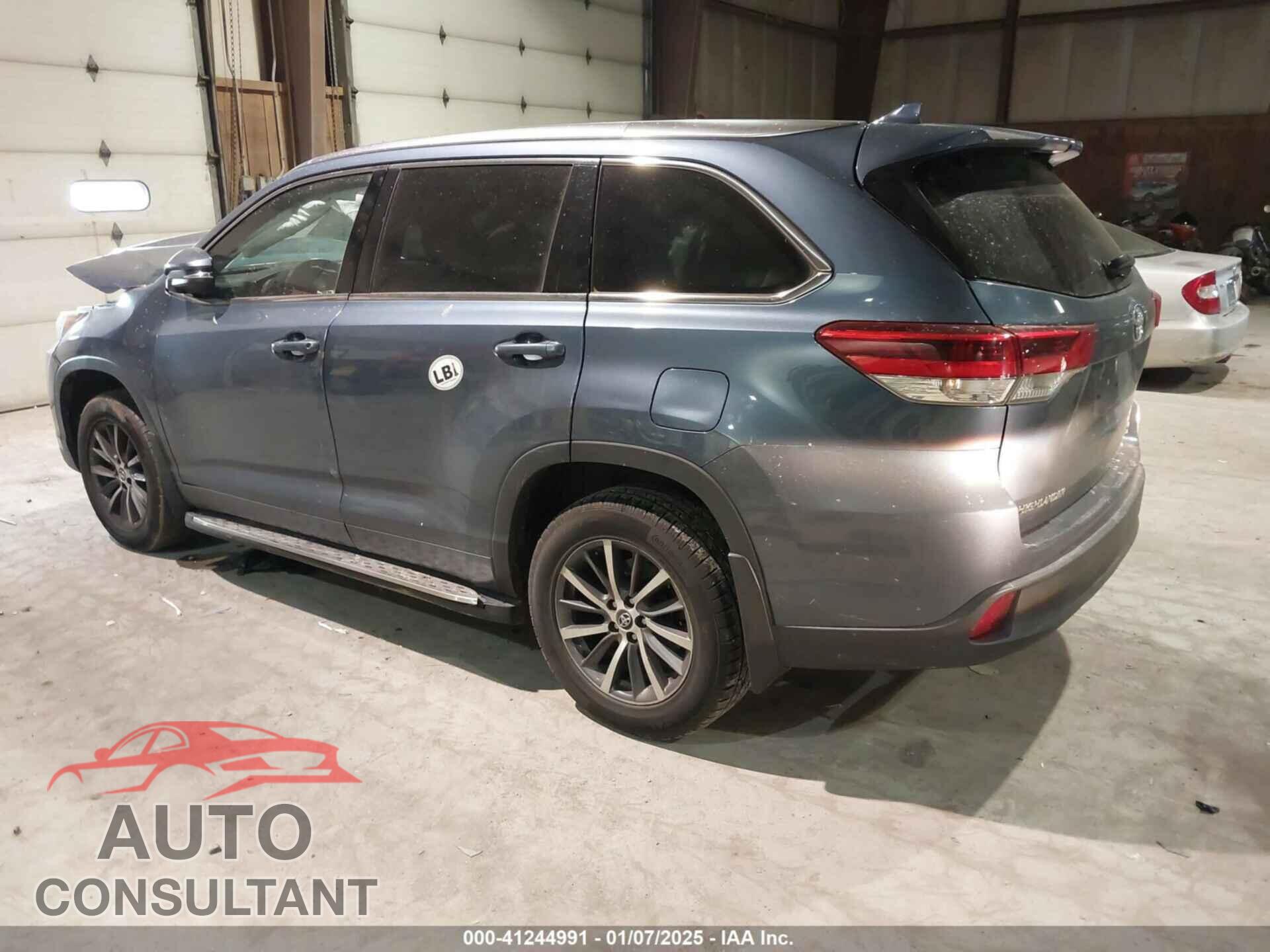 TOYOTA HIGHLANDER 2017 - 5TDJZRFH4HS459780
