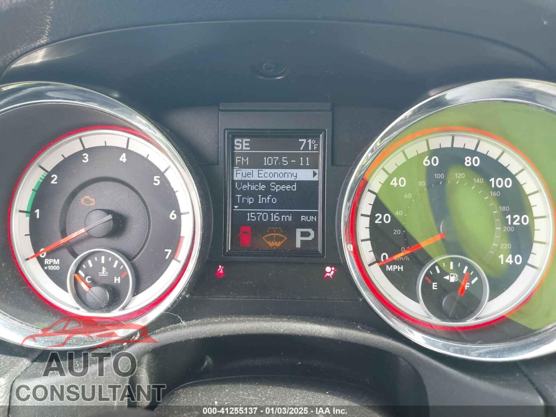 DODGE DURANGO 2013 - 1C4RDHAGXDC617030