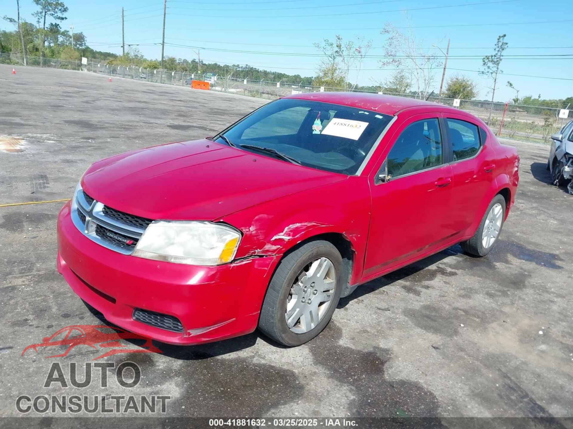 DODGE AVENGER 2013 - 1C3CDZABXDN529054