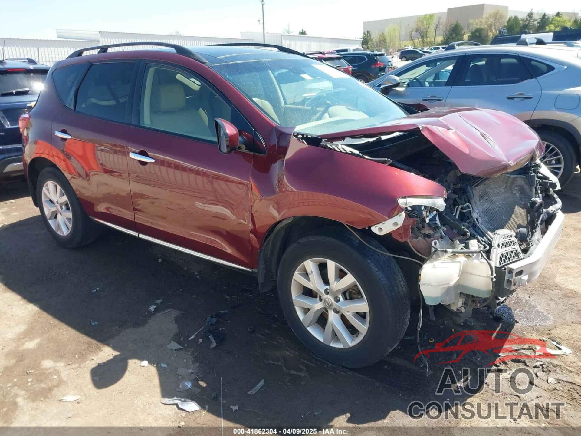 NISSAN MURANO 2012 - JN8AZ1MU9CW119782