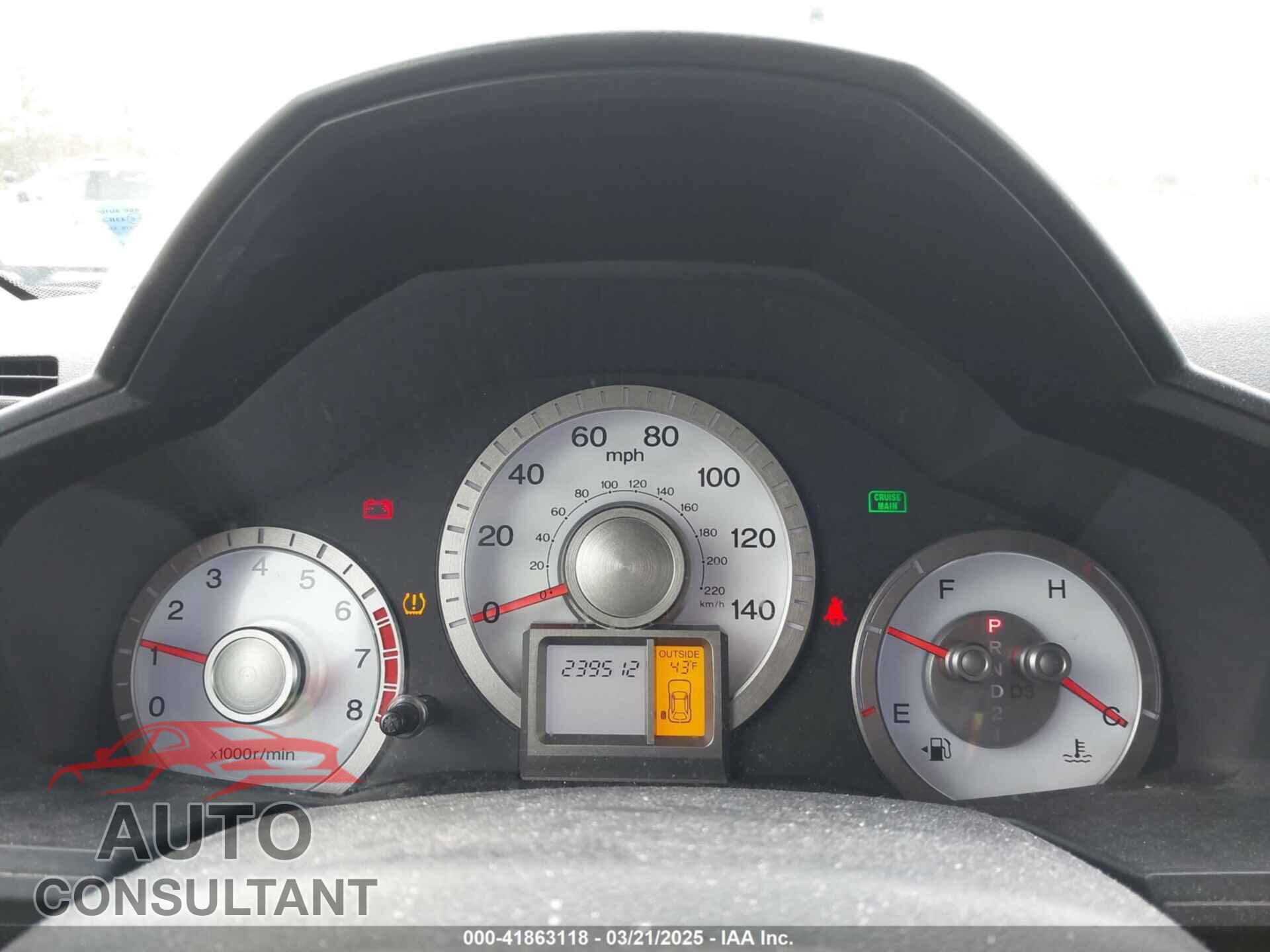 HONDA PILOT 2010 - 5FNYF4H68AB024468