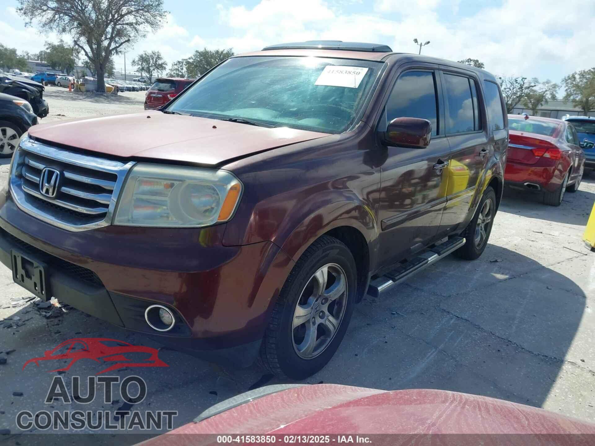 HONDA PILOT 2012 - 5FNYF3H54CB008014