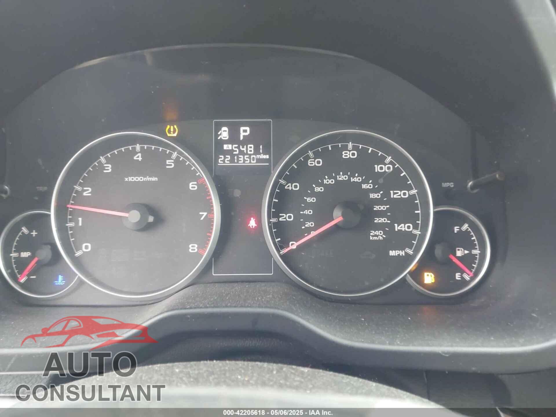 SUBARU OUTBACK 2013 - 4S4BRCCC5D3243602