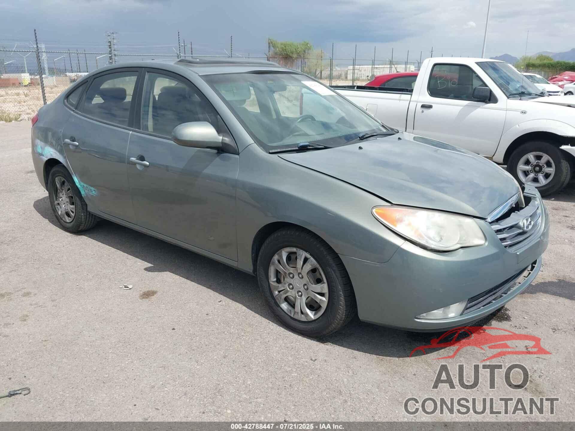 HYUNDAI ELANTRA 2010 - KMHDU4AD9AU102109