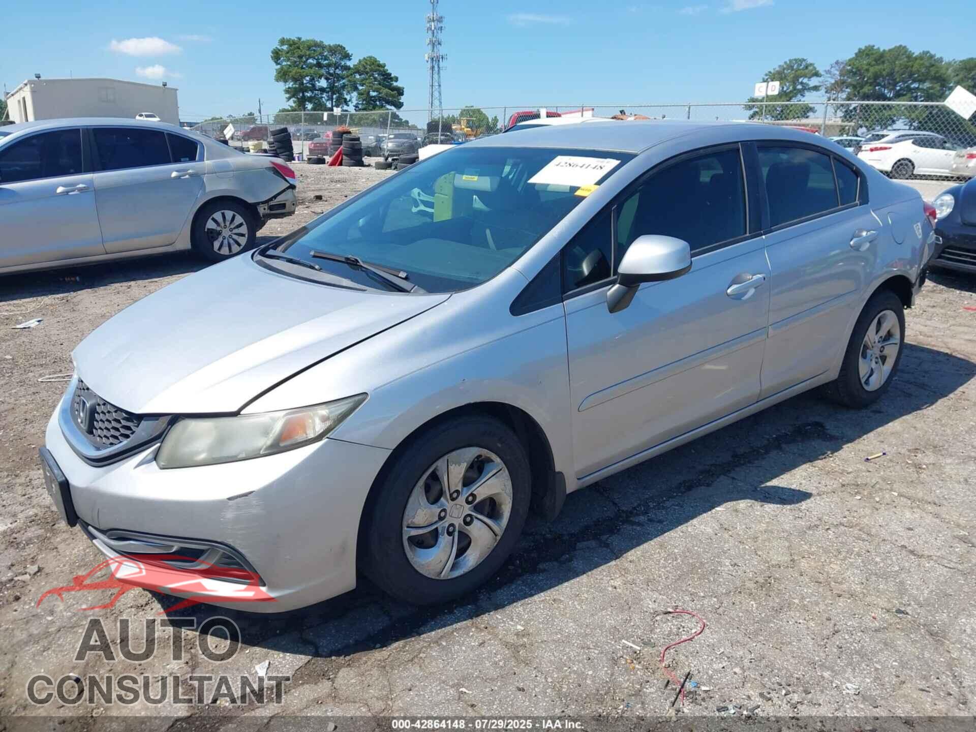 HONDA CIVIC 2013 - 19XFB2F52DE097962
