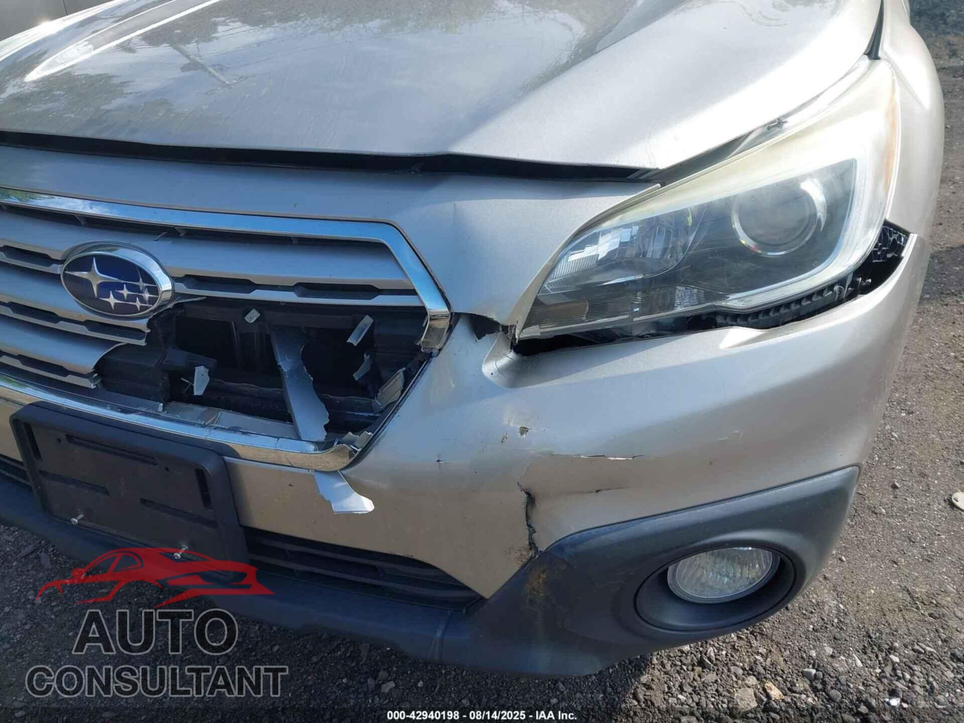 SUBARU OUTBACK 2016 - 4S4BSACC4G3291895