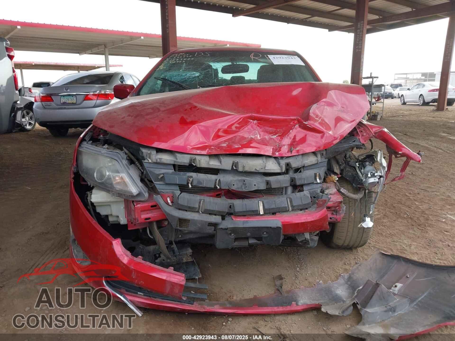 FORD FUSION 2012 - 3FAHP0JG8CR320509
