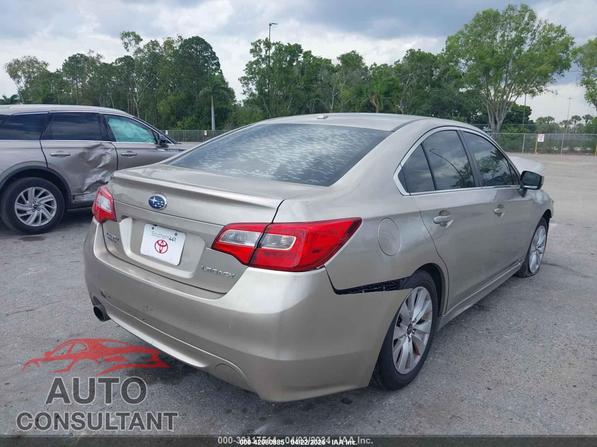 SUBARU LEGACY 2015 - 4S3BNBD62F3002361